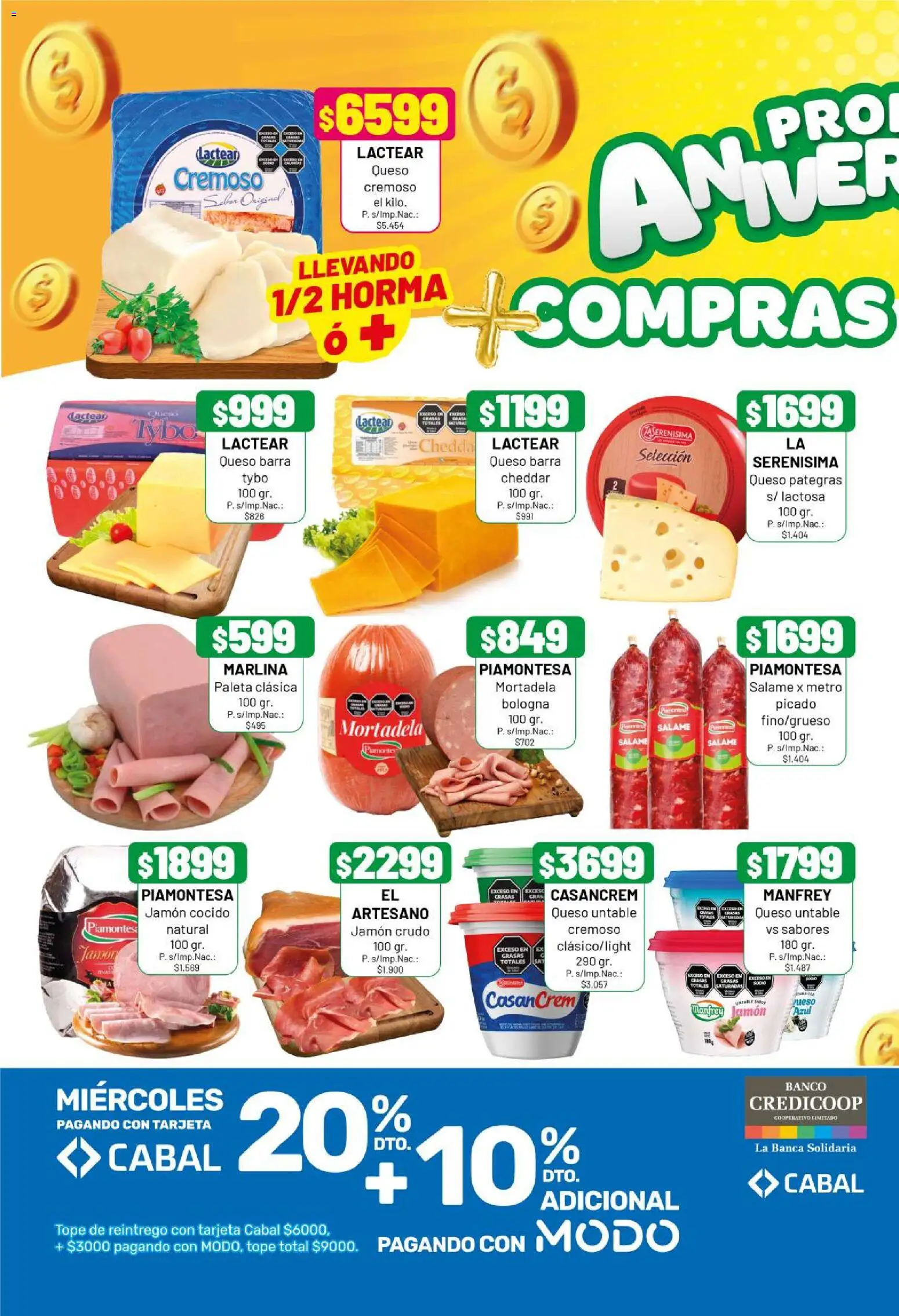 Almacor catálogo │ válido desde el 27.11.2025 | Página: 4 | Productos: Jamón crudo, Mortadela, Queso, Salame
