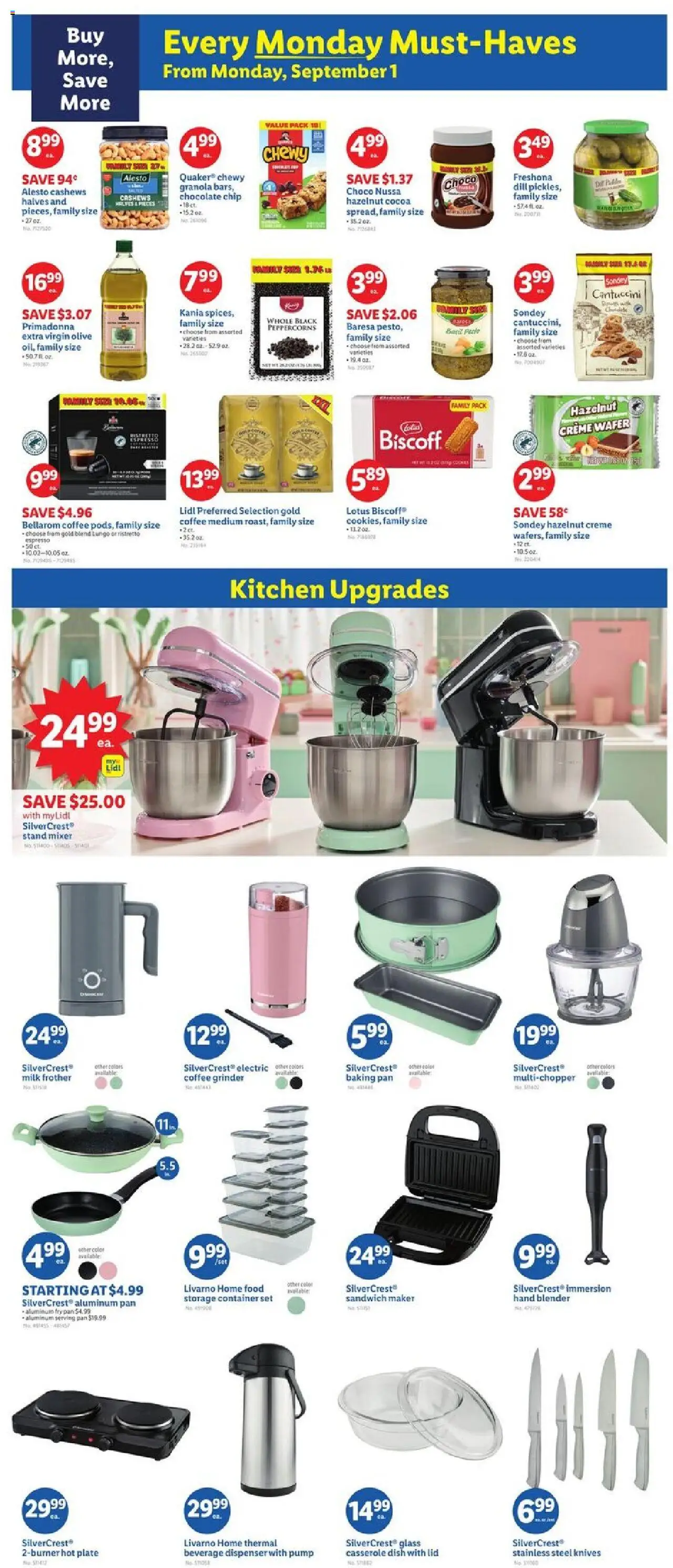 Lidl Weekly Ad - DC - valid from 29.08.2025 | Page: 3 | Products: Cheese, Blender, Chocolate Chip, Grinder