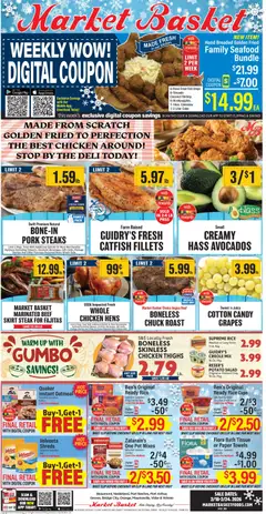 Preview of Market Basket weekly ads valid from 18.02.2026