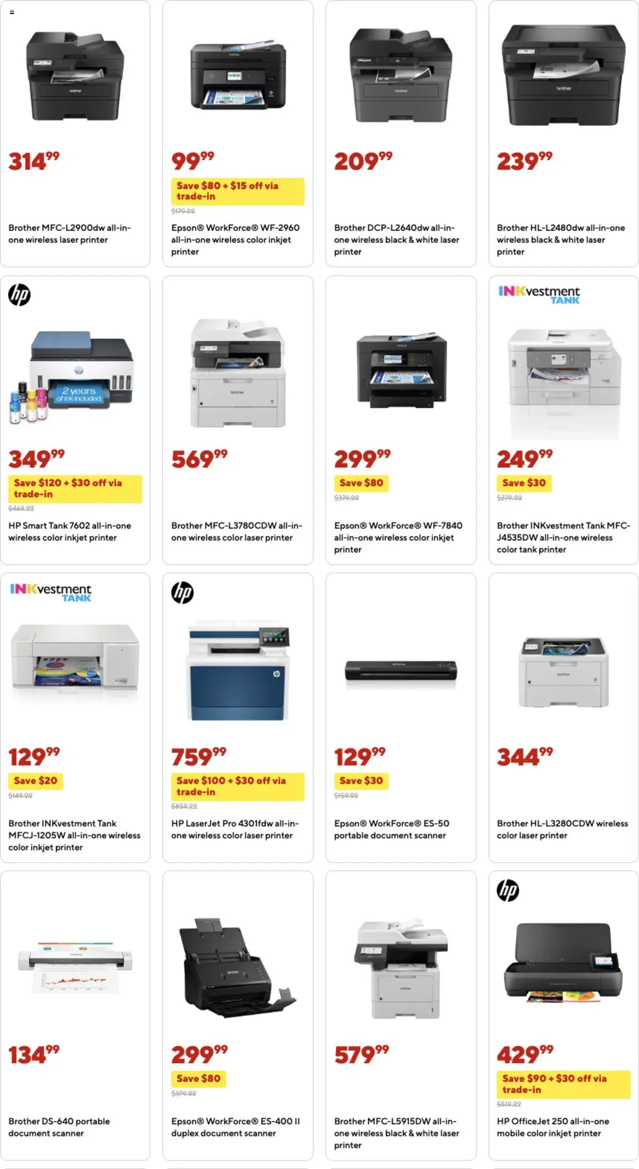 Staples Weekly Ad - valid from 07.09.2025 | Page: 6 | Products: Ink, Printer, Scanner