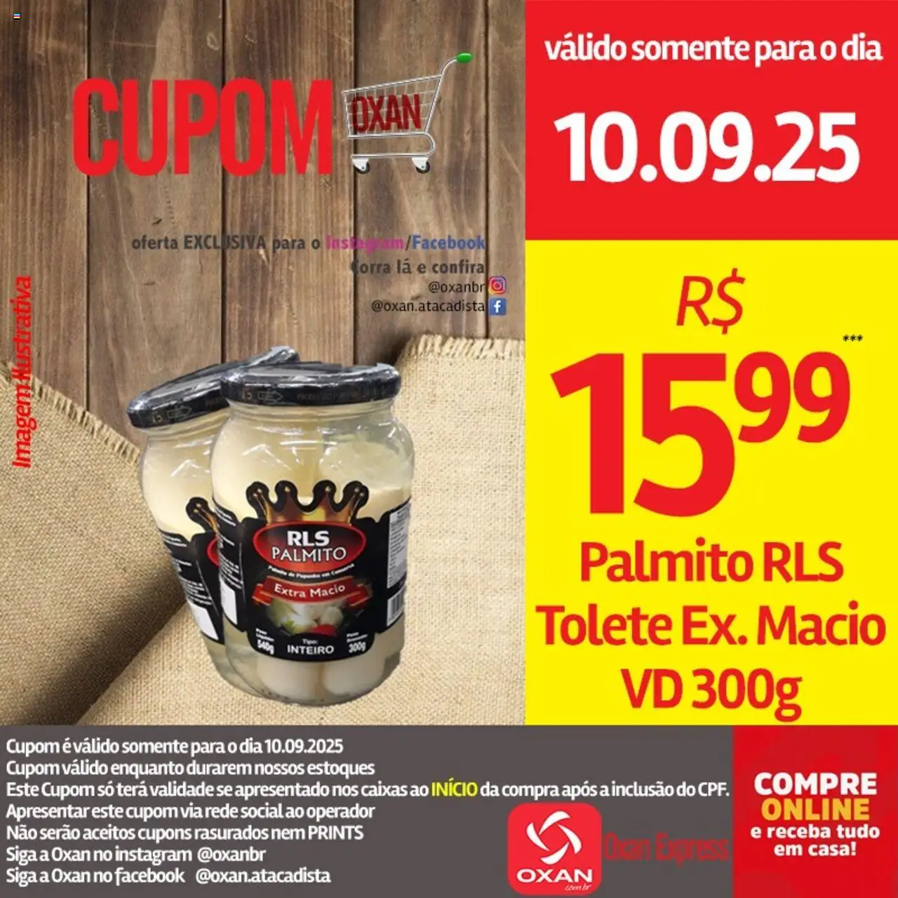 Oxan Atacadista Folheto - válido de 10.09.2025 | Página: 10 | Produtos: Palmito