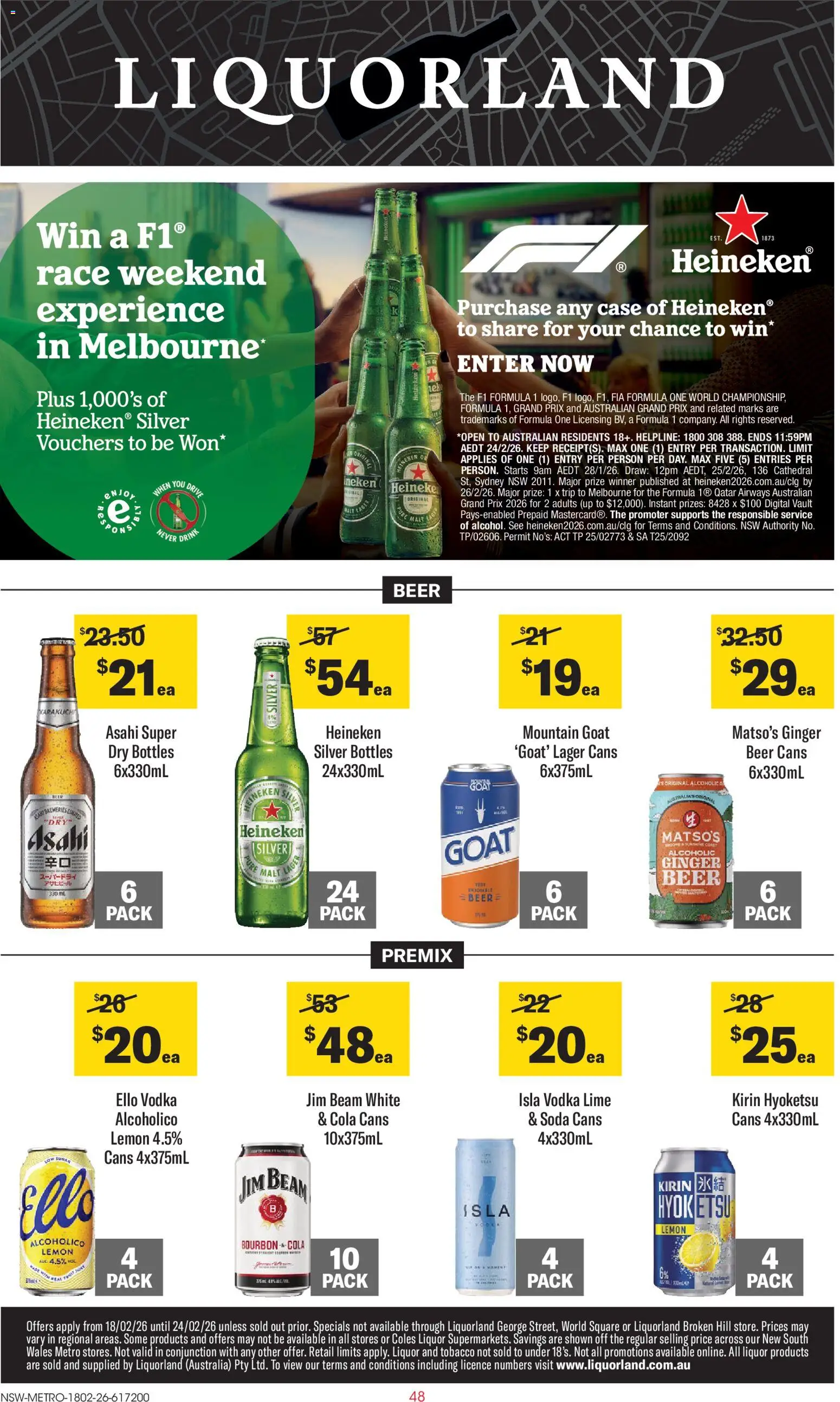 Coles catalogue - valid from 18.02.2026 | Page: 48 | Products: Ginger, Beer, Lime, Case