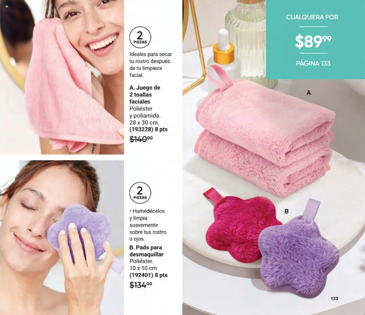 Nuevas ofertas de AVON válidas en toda la República Mexicana desde el 09.08.2025. ¡Encuentra las mejores ofertas en AVON - Casa & Estilo 13 2025! | Página: 135 | Productos: Juego, Toallas, Sobre