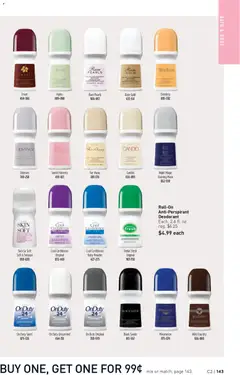 Preview of Avon weekly ads valid from 14.01.2026 | Page: 143 | Products: Bath, Powder, Deodorant, Antiperspirant