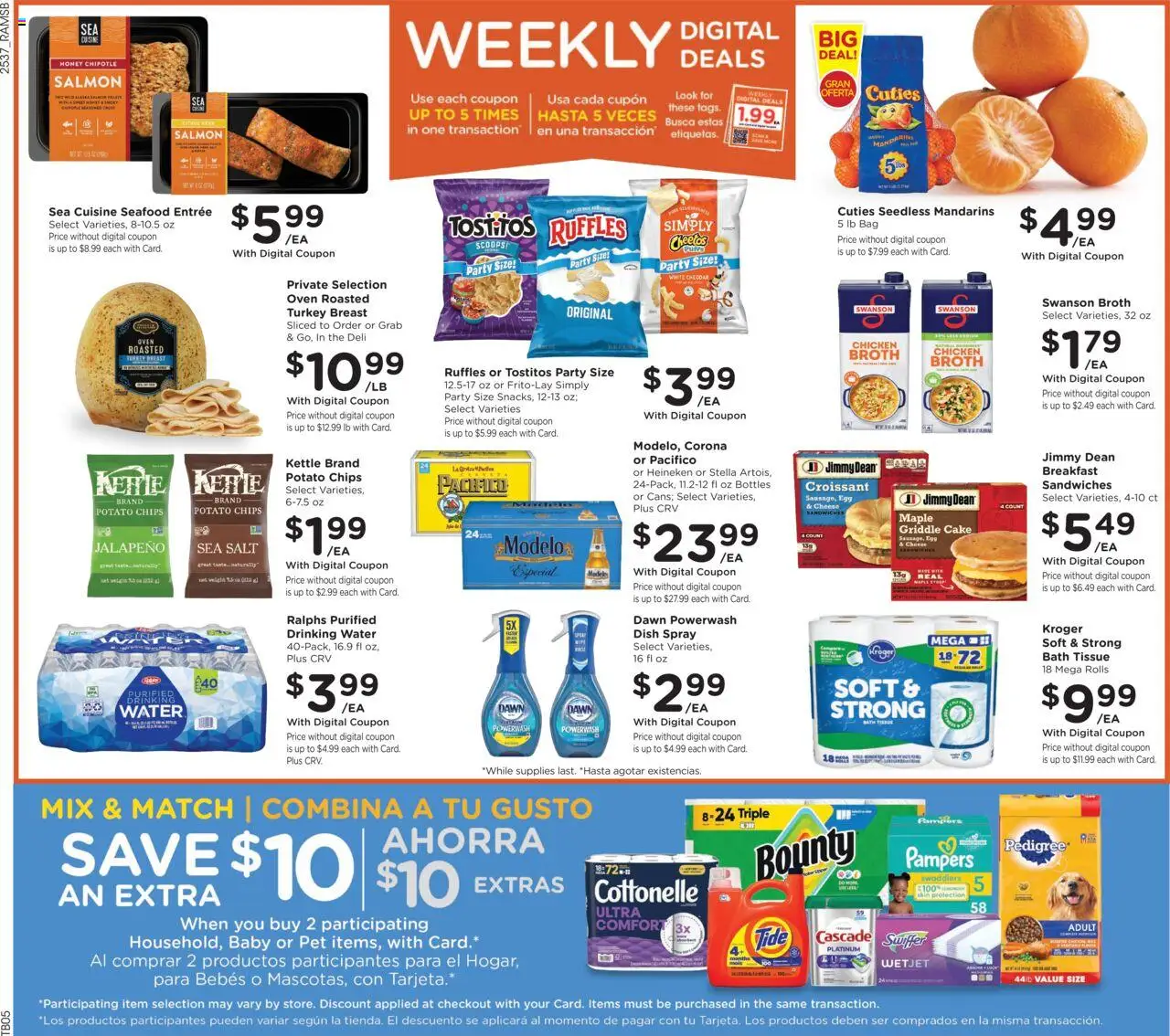 Ralphs Weekly Ad - valid from 15.10.2025 | Page: 2 | Products: Griddle, Cheese, Seafood, Kettle