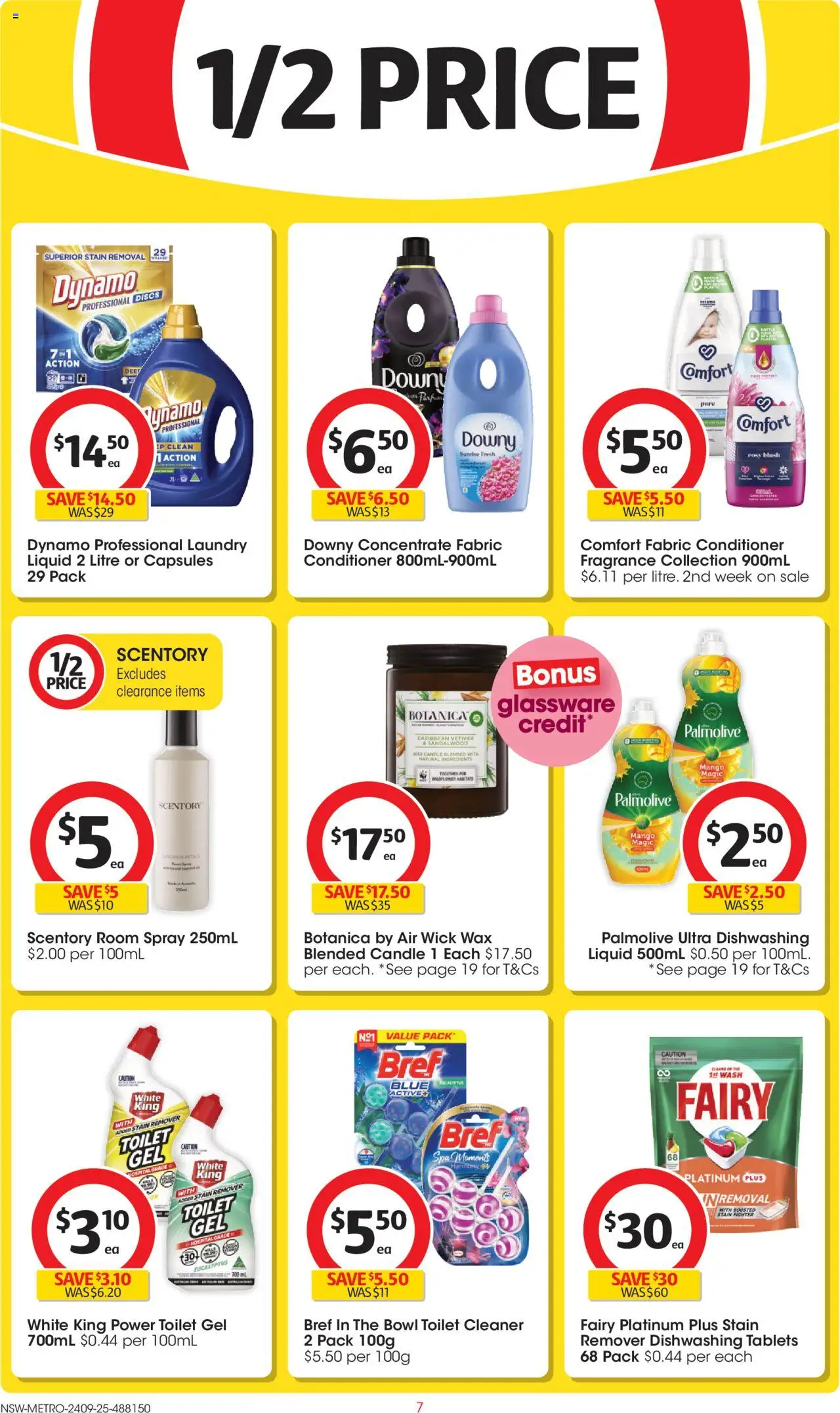 Coles catalogue - valid from 24.09.2025 | Page: 7 | Products: Toilet, Blush, Candle, Laundry