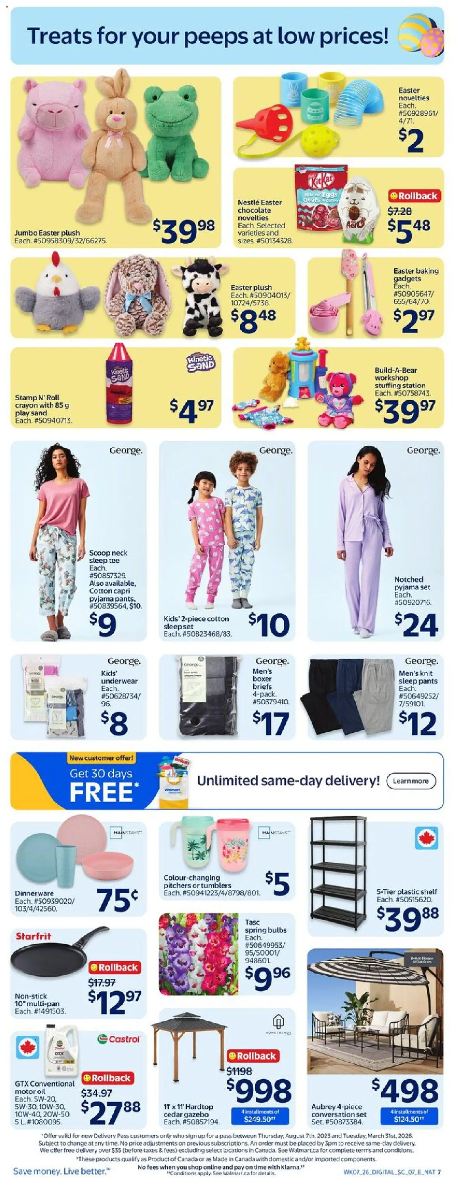 Walmart flyer valid from 12.03.2026 | Page: 15 | Products: Shelf, Chocolate, Underwear, Briefs