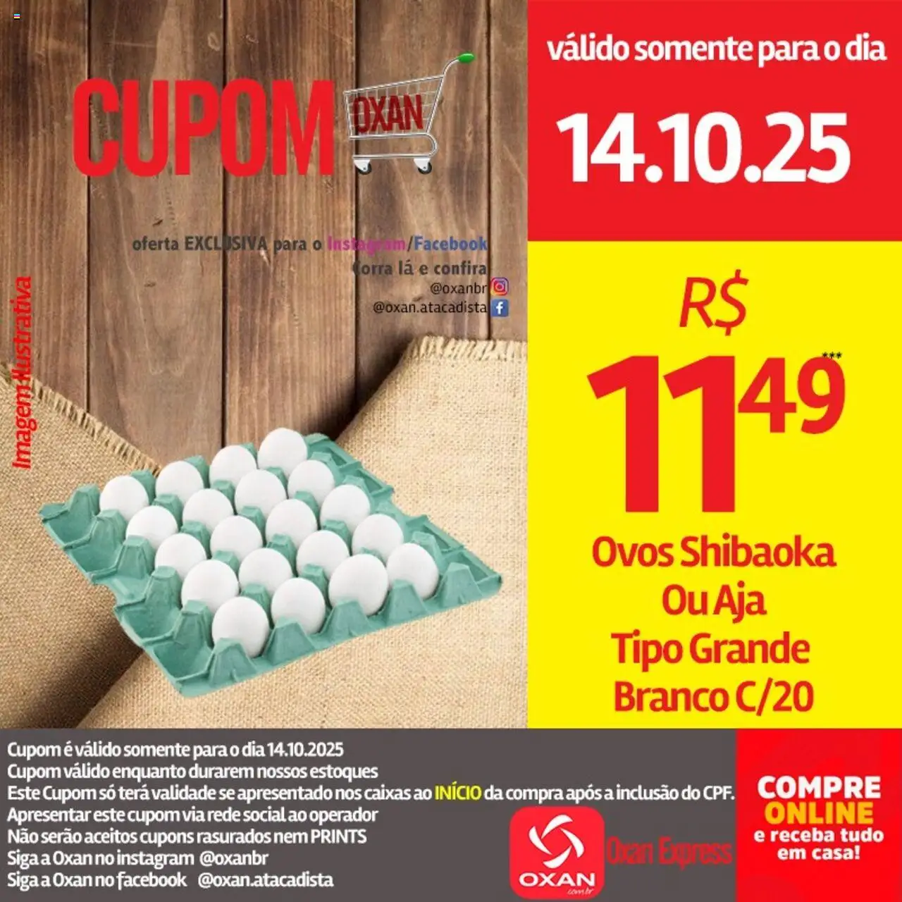 Oxan Atacadista Folheto - válido de 14.10.2025 | Página: 13 | Produtos: Ovos