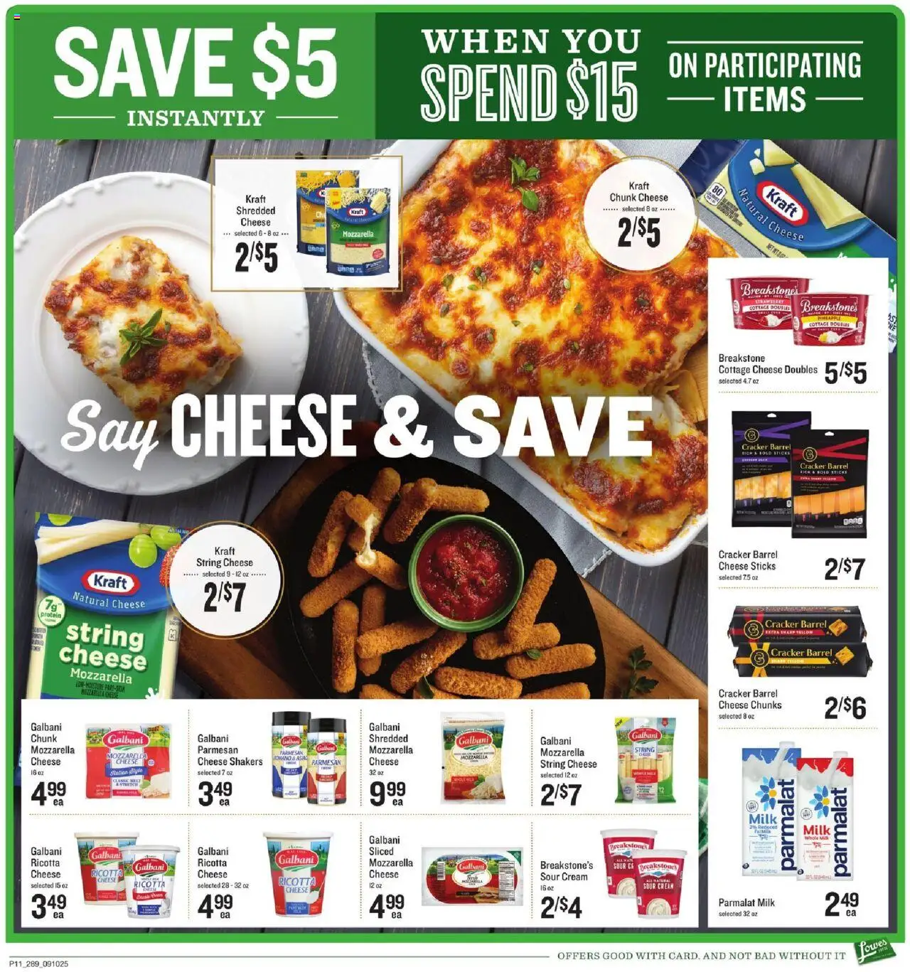 Lowes Foods Weekly Ad - GA - valid from 10.09.2025 | Page: 16 | Products: Milk, Cheese, Cream, Cottage cheese
