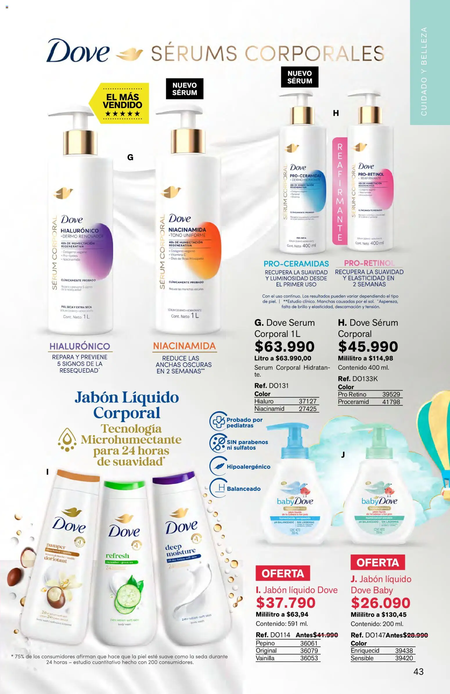Leonisa revista - valida desde el 16.03.2026 | Página: 43 | Productos: Body, Jabón líquido, Serum, Jabón