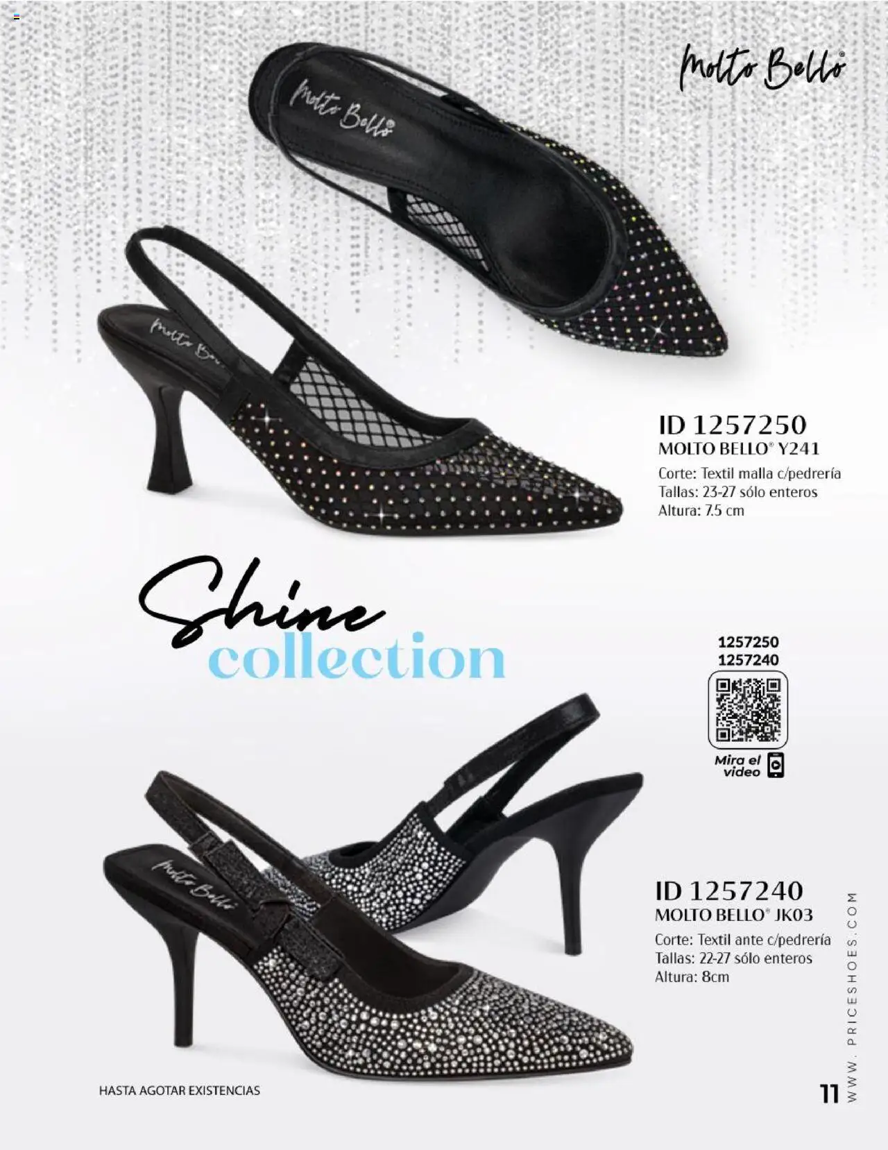 Nuevas ofertas de Price Shoes válidas en toda la República Mexicana desde el 25.09.2025. ¡Encuentra las mejores ofertas en Price Shoes - Catálogo Vestir Casual! | Página: 11 | Productos: Malla, Video