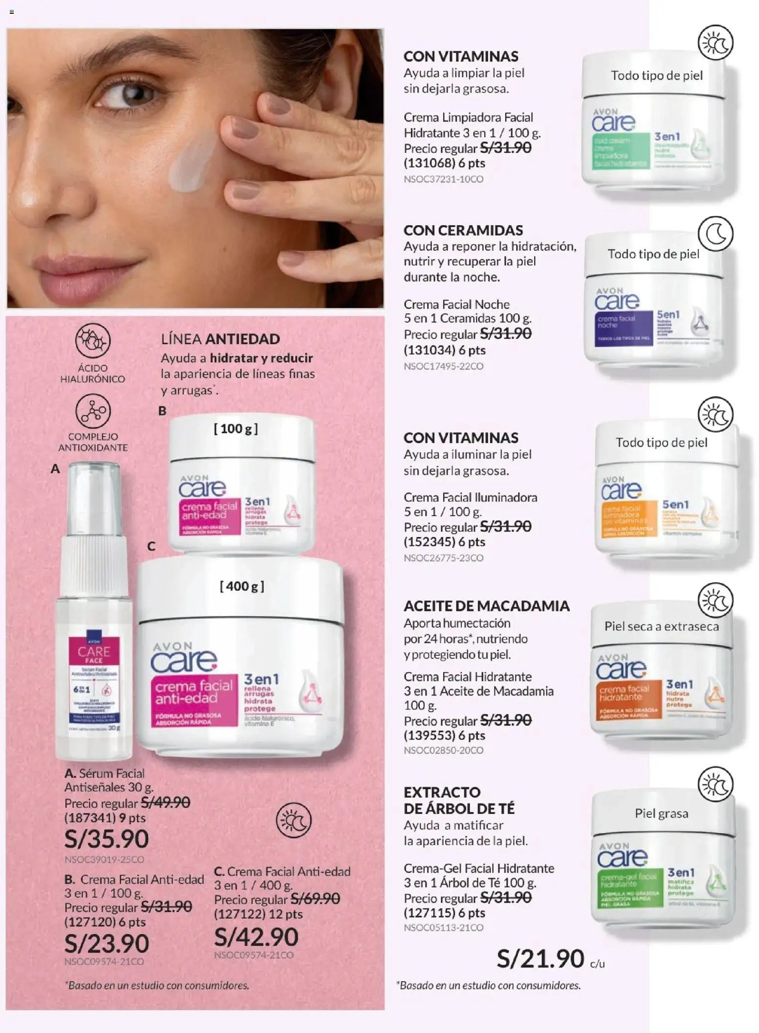 Catálogo Avon válido desde 21.04.2026 | Página: 132 | Productos: Aceite, Té, Crema