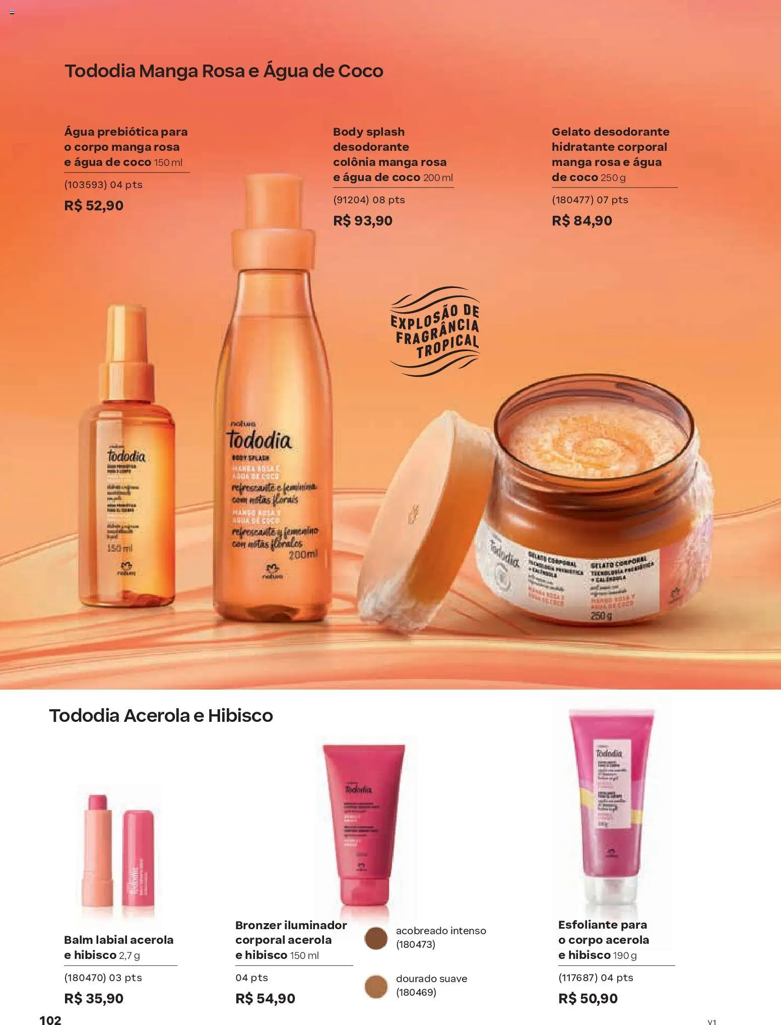 Natura Folheto - válido de 26.12.2025 | Página: 102 | Produtos: Coco, Fragrância, Desodorante, Acerola