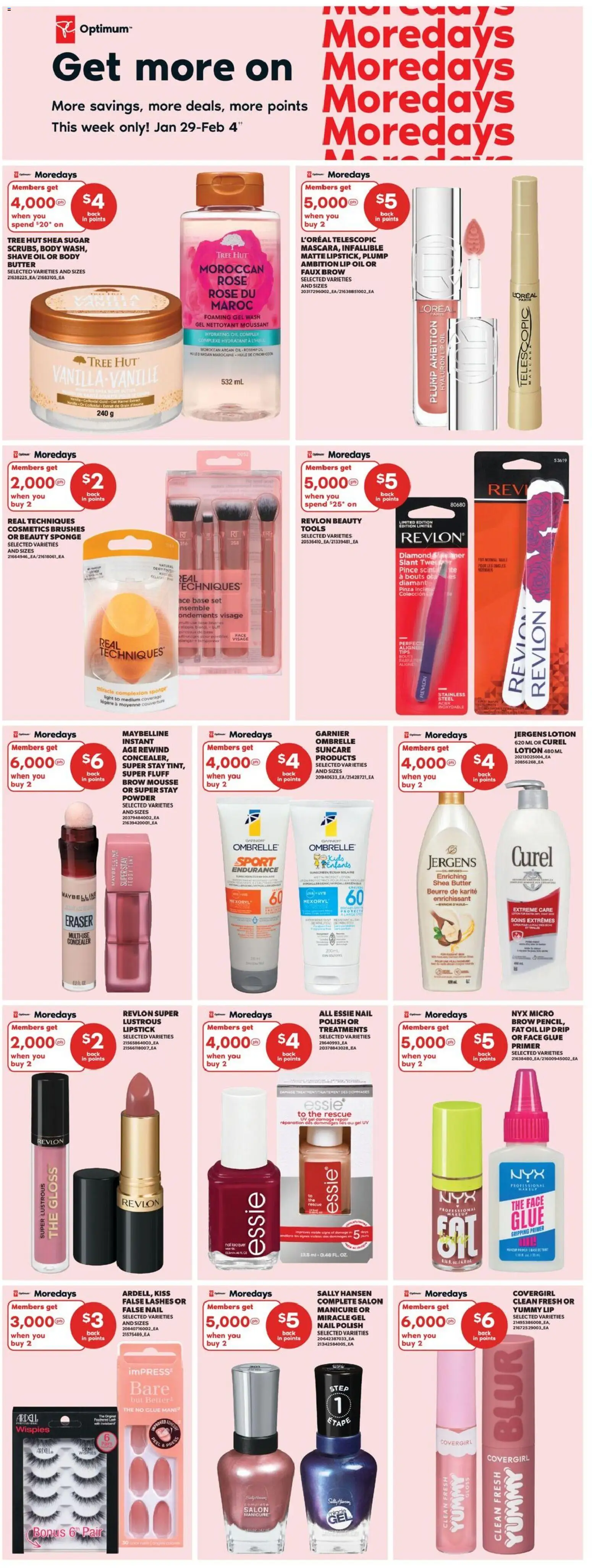 Real Canadian Superstore flyer valid from 29.01.2026 | Page: 17 | Products: Concealer, Powder, Sponge, Lipstick