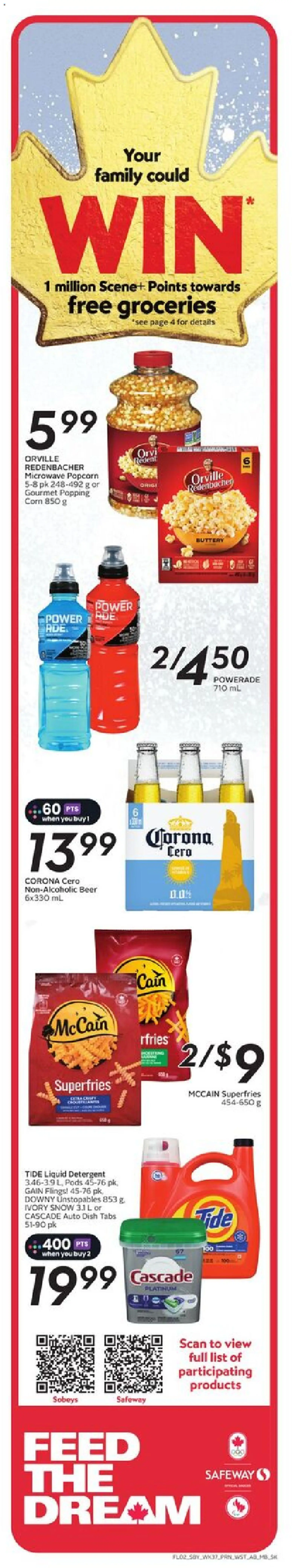 Safeway flyer valid from 08.01.2026 | Page: 3 | Products: Detergent, Beer