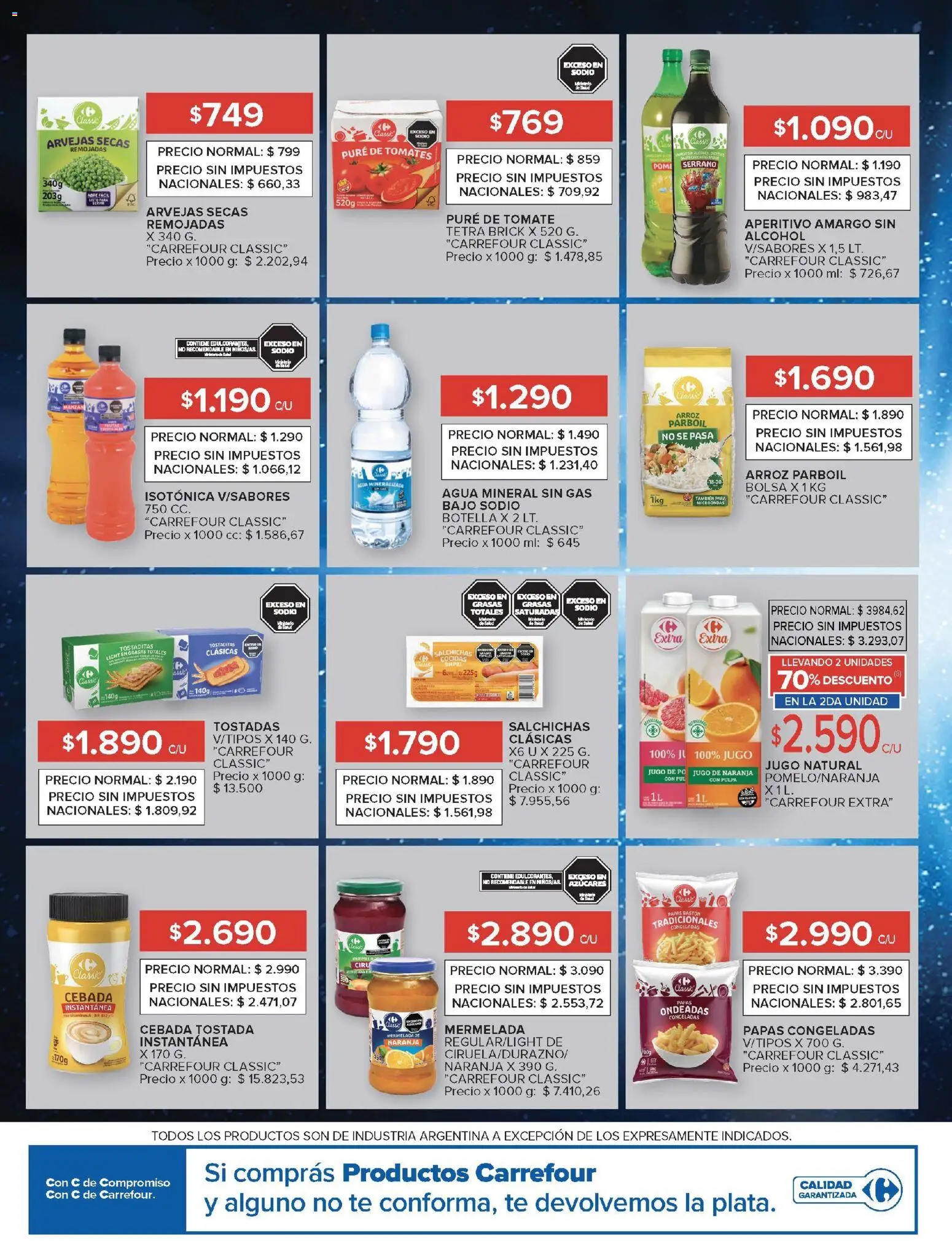 Carrefour Market catálogo │ válido desde el 08.04.2026 | Página: 12 | Productos: Botella, Tomate, Jugo, Tomates