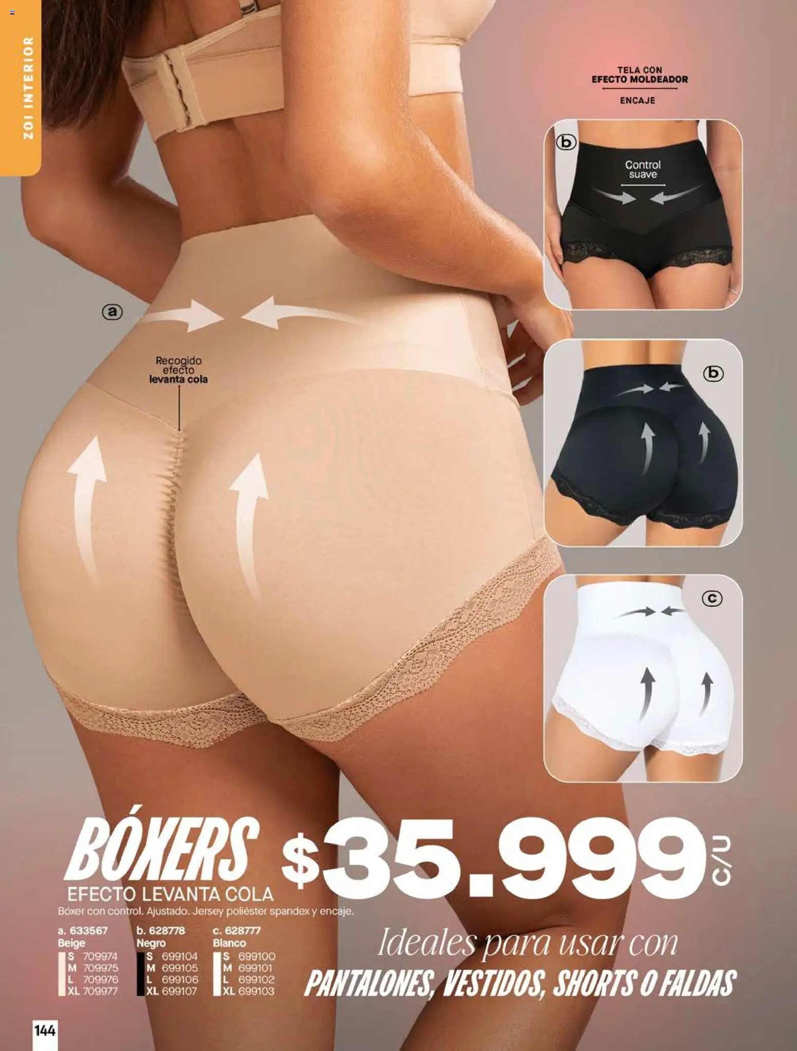 Pacifika revista - valida desde el 01.08.2026 | Página: 144 | Productos: Boxers, Faldas