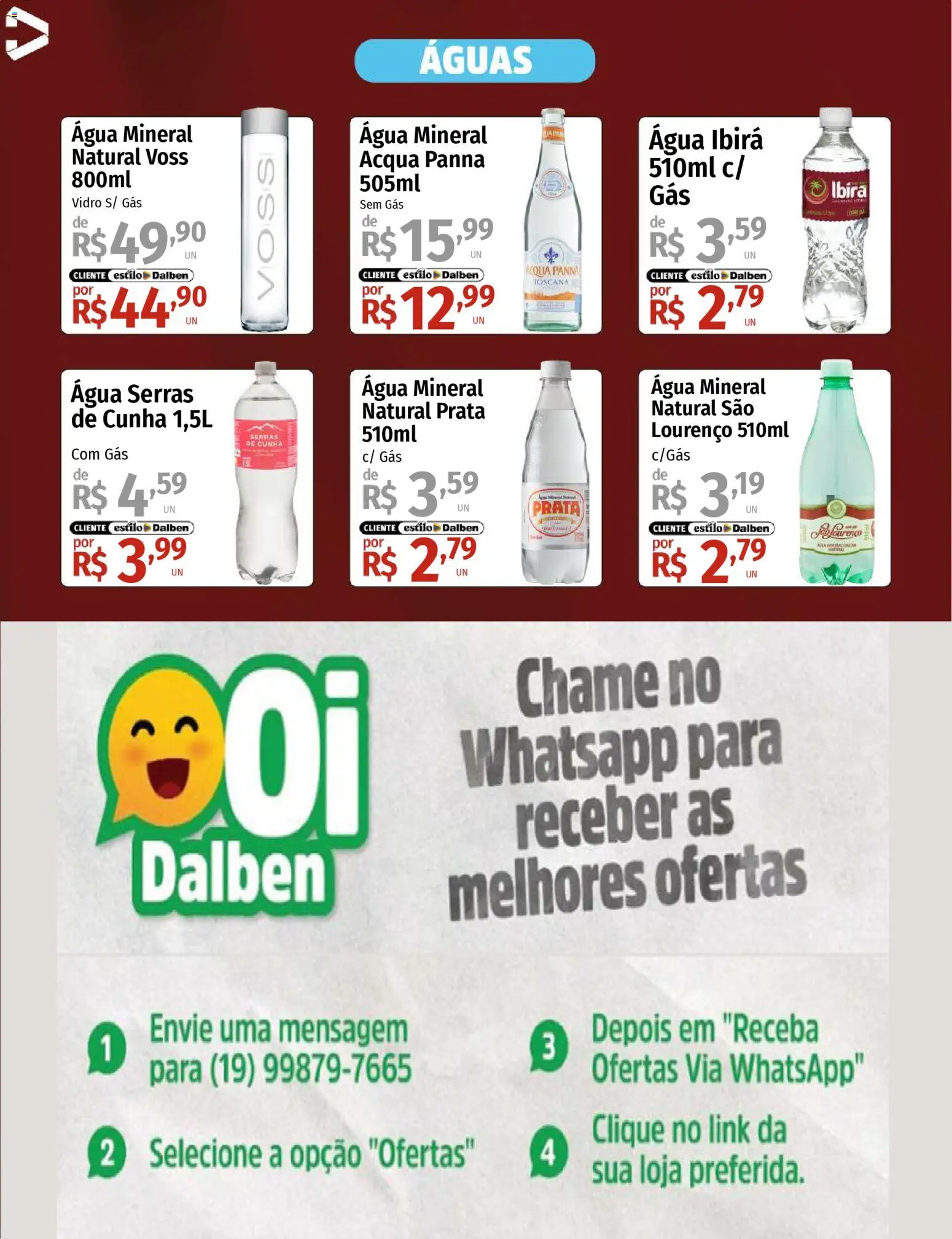 Supermercado Dalben Folheto - válido de 13.03.2026 | Página: 4 | Produtos: Água mineral