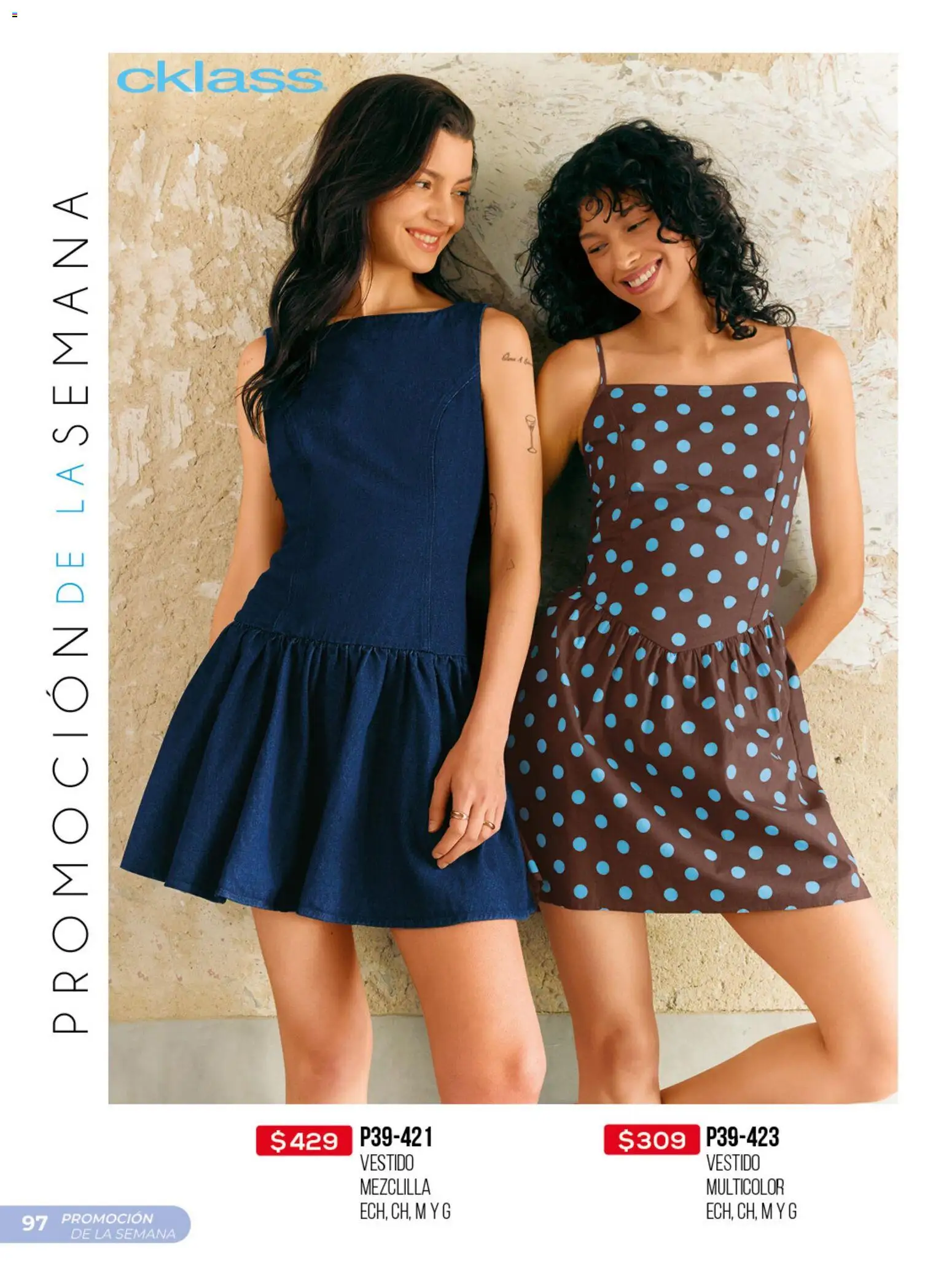 Nuevas ofertas de Cklass válidas en toda la República Mexicana desde el 30.03.2026. ¡Encuentra las mejores ofertas en Cklass catálogo Promo semanal! | Página: 98 | Productos: Vestido