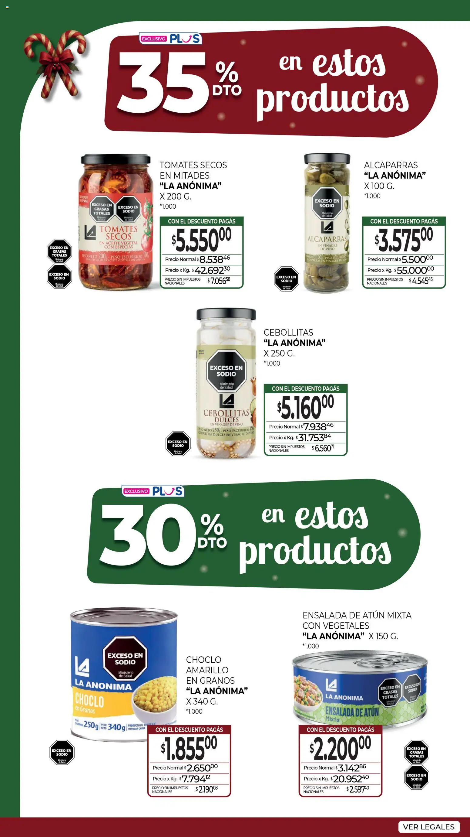 La Anonima catálogo │ válido desde el 04.12.2025 | Página: 18 | Productos: Peso, Aceite, Atún, Vino