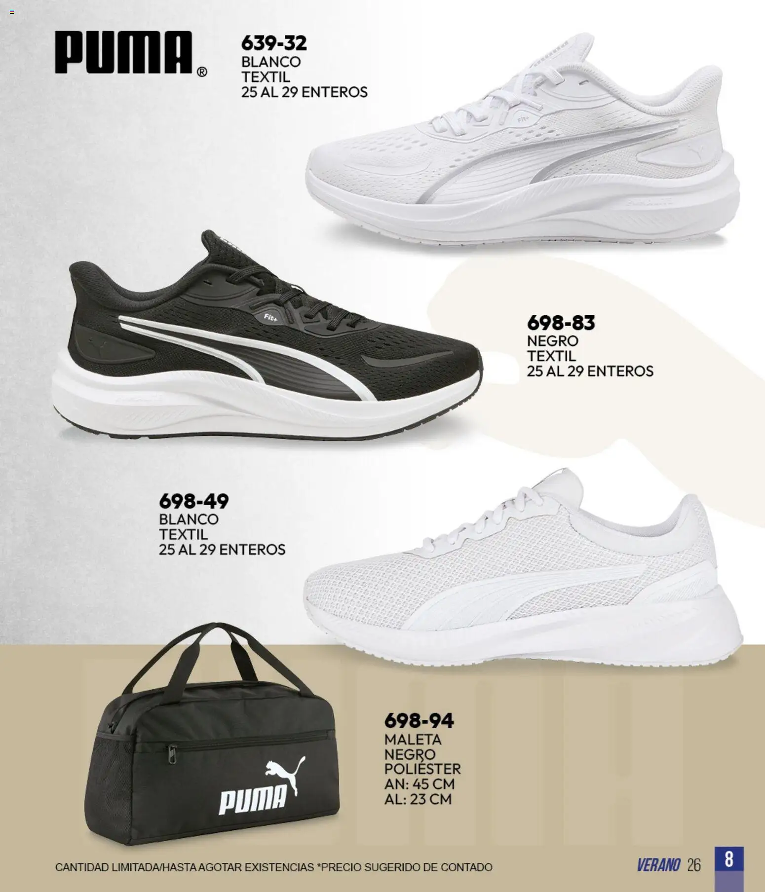 Nuevas ofertas de Cklass válidas en toda la República Mexicana desde el 05.03.2026. ¡Encuentra las mejores ofertas en Cklass catálogo Verano Sportbrands Dama! | Página: 172 | Productos: Maleta