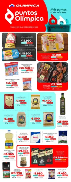 Olímpica - Más puntos, más ahorro -  Vista previa de la revista de la tienda Olímpica valido desde el 18.01.2026
