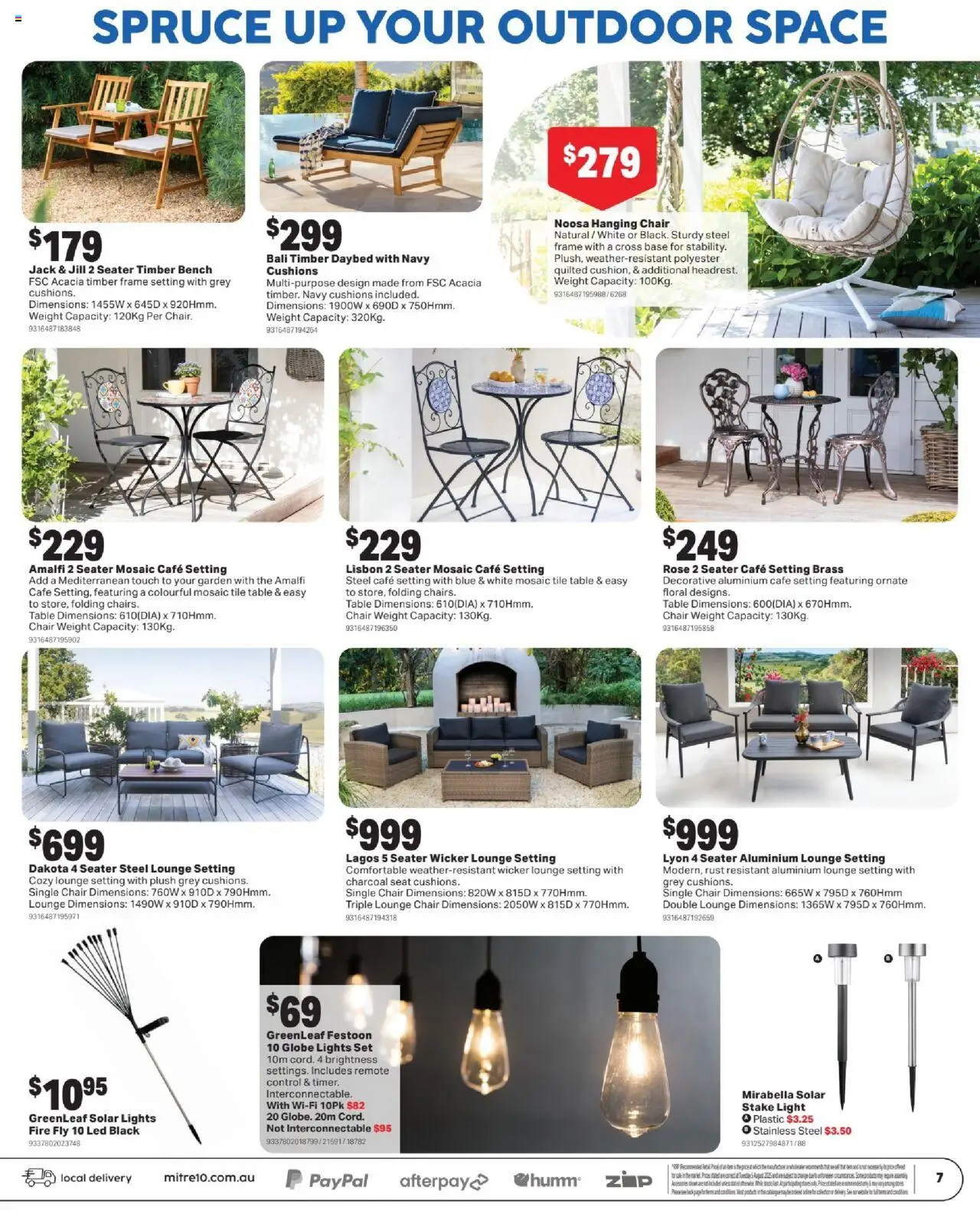 Mitre 10 catalogue - valid from 10.09.2025 | Page: 7 | Products: Light, Multipurpose, Weight, Bench