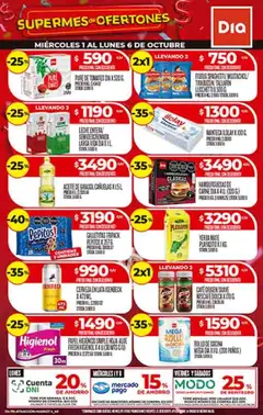 Vista previa Supermercado DIA Ofertas válido desde el 01.10.2025