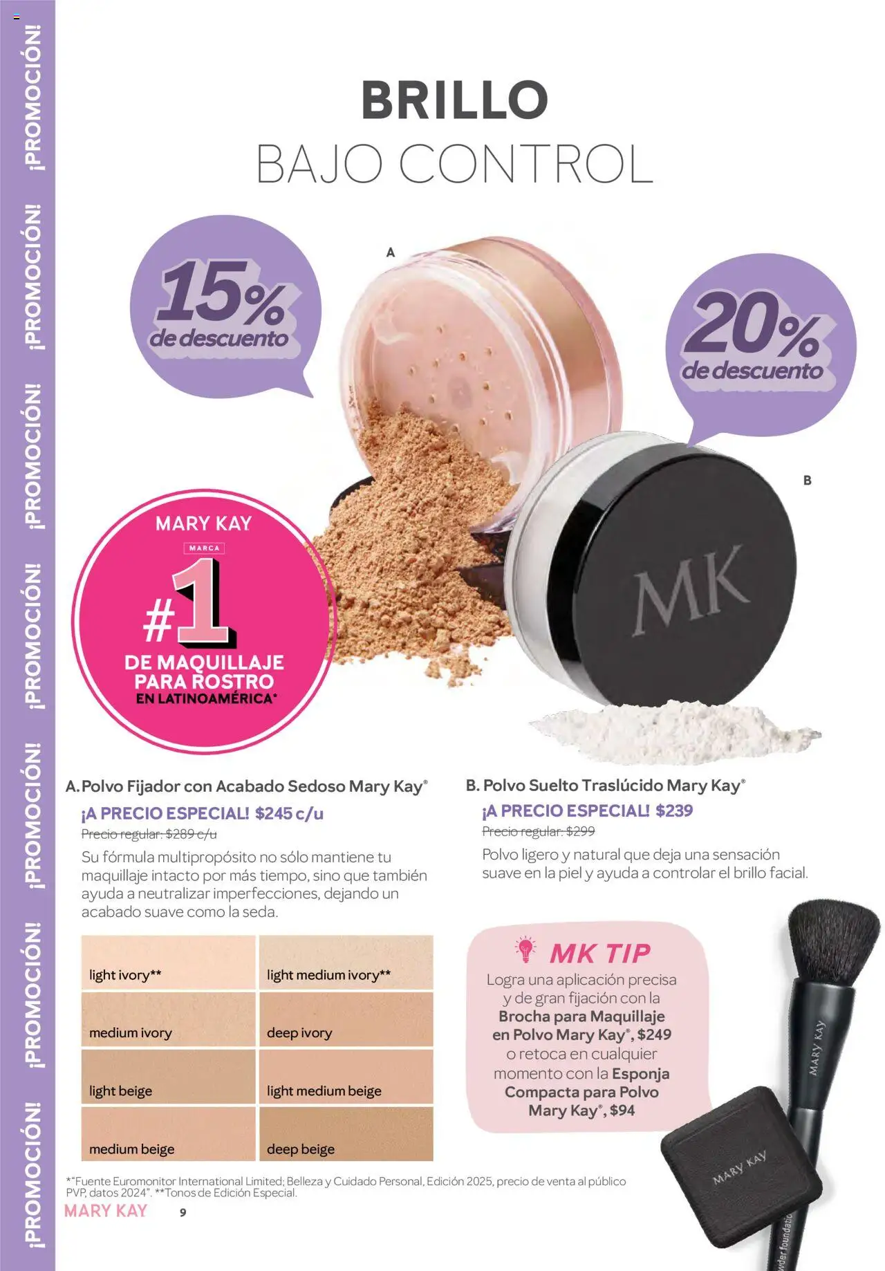 Nuevas ofertas de Mary Kay válidas en toda la República Mexicana desde el 01.07.2025. ¡Encuentra las mejores ofertas en Mary Kay catálogo! | Página: 9 | Productos: Esponja, Brillo, Maquillaje, Polvo