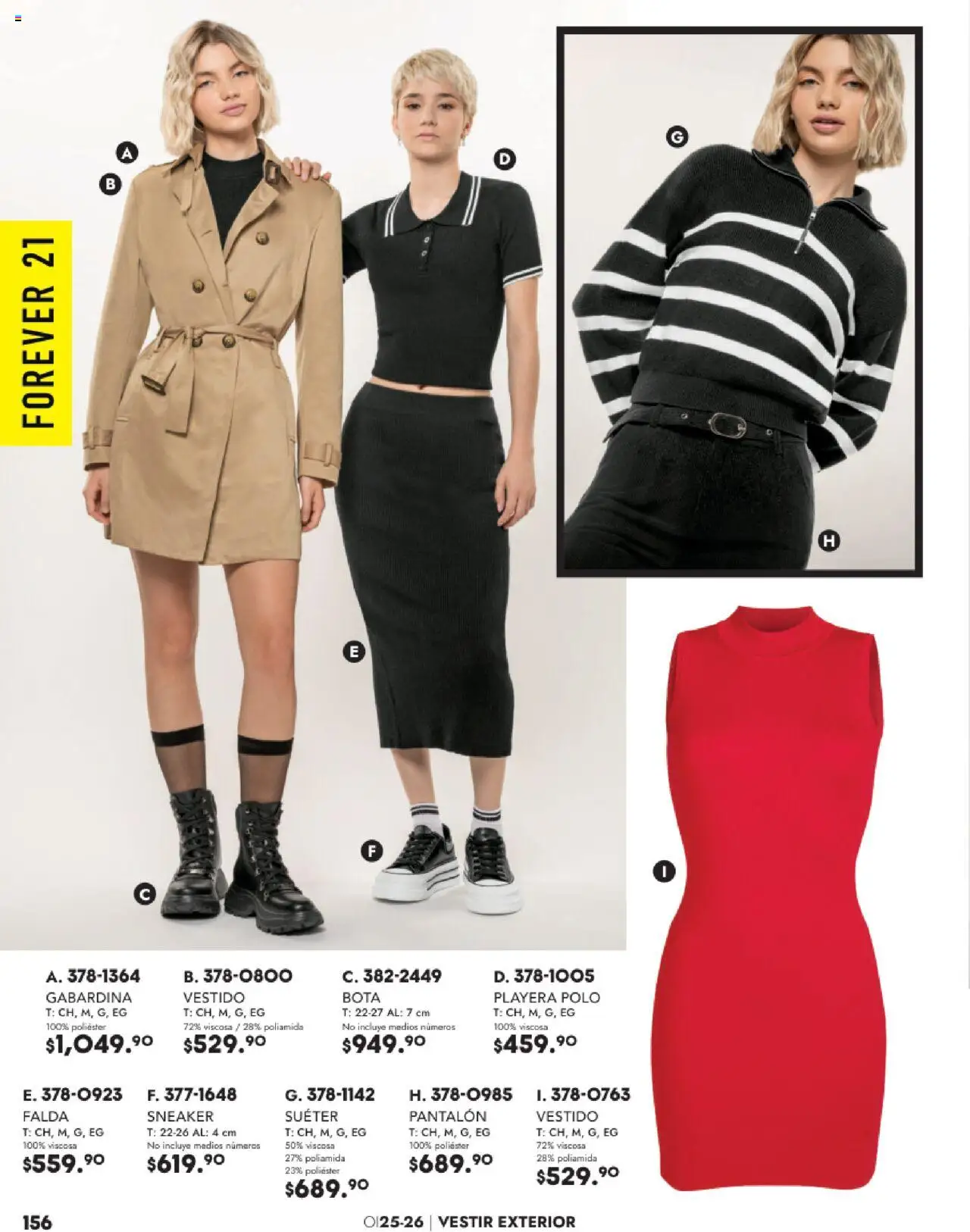 Nuevas ofertas de Andrea válidas en toda la República Mexicana desde el 09.10.2025. ¡Encuentra las mejores ofertas en Andrea - Catálogo Forever 21! | Página: 7 | Productos: Suéter, Vestido, Playera, Falda