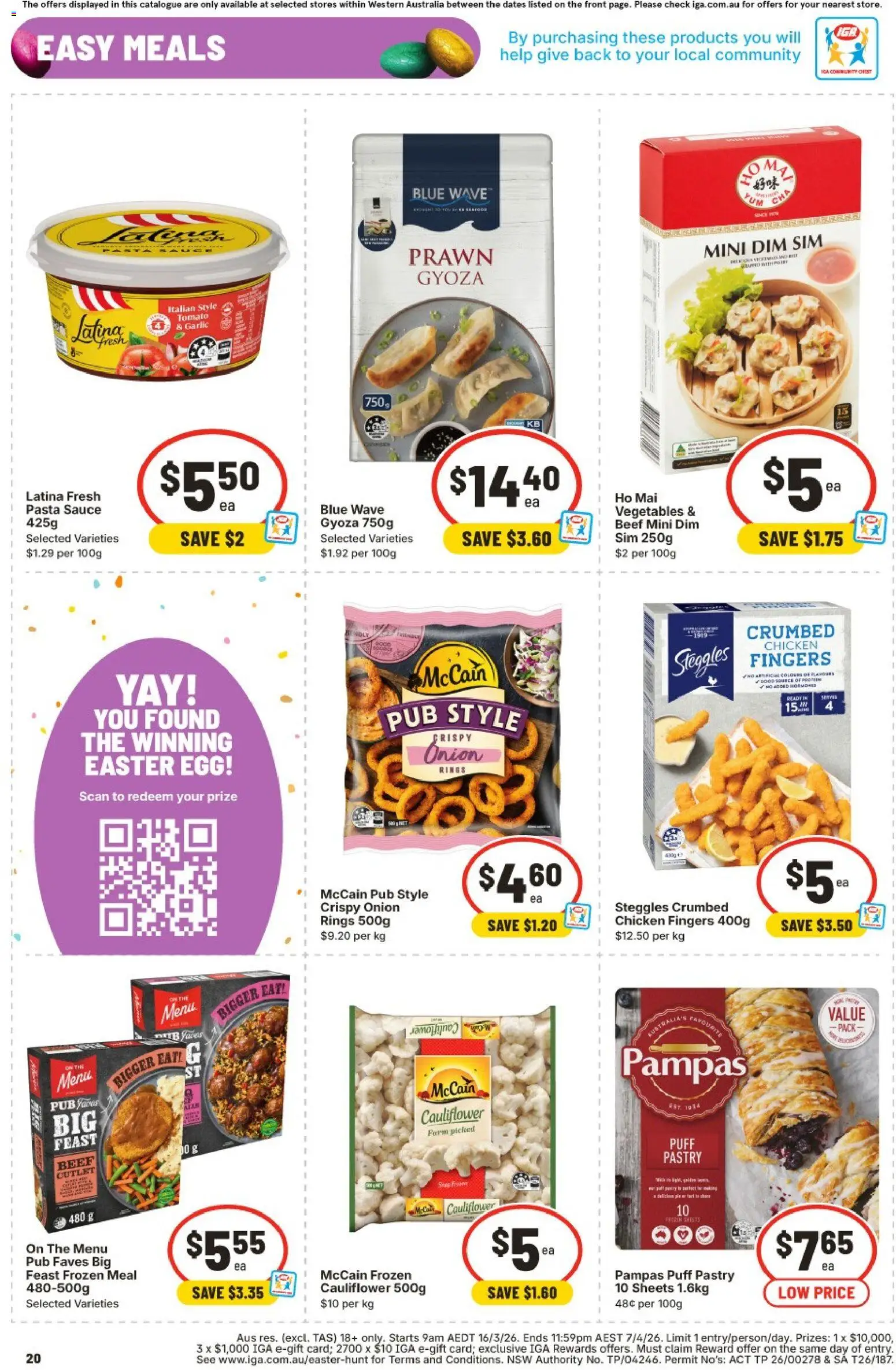 IGA catalogue - valid from 18.03.2026 | Page: 20 | Products: Butter, Tomatoes, Soup, Tortillas