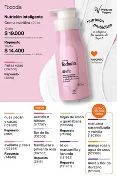 Vista previa Catálogo Natura Ciclo 3 válido desde el 09.02.2026 | Página: 196 | Productos: Durazno, Pimienta, Nuez, Cacao