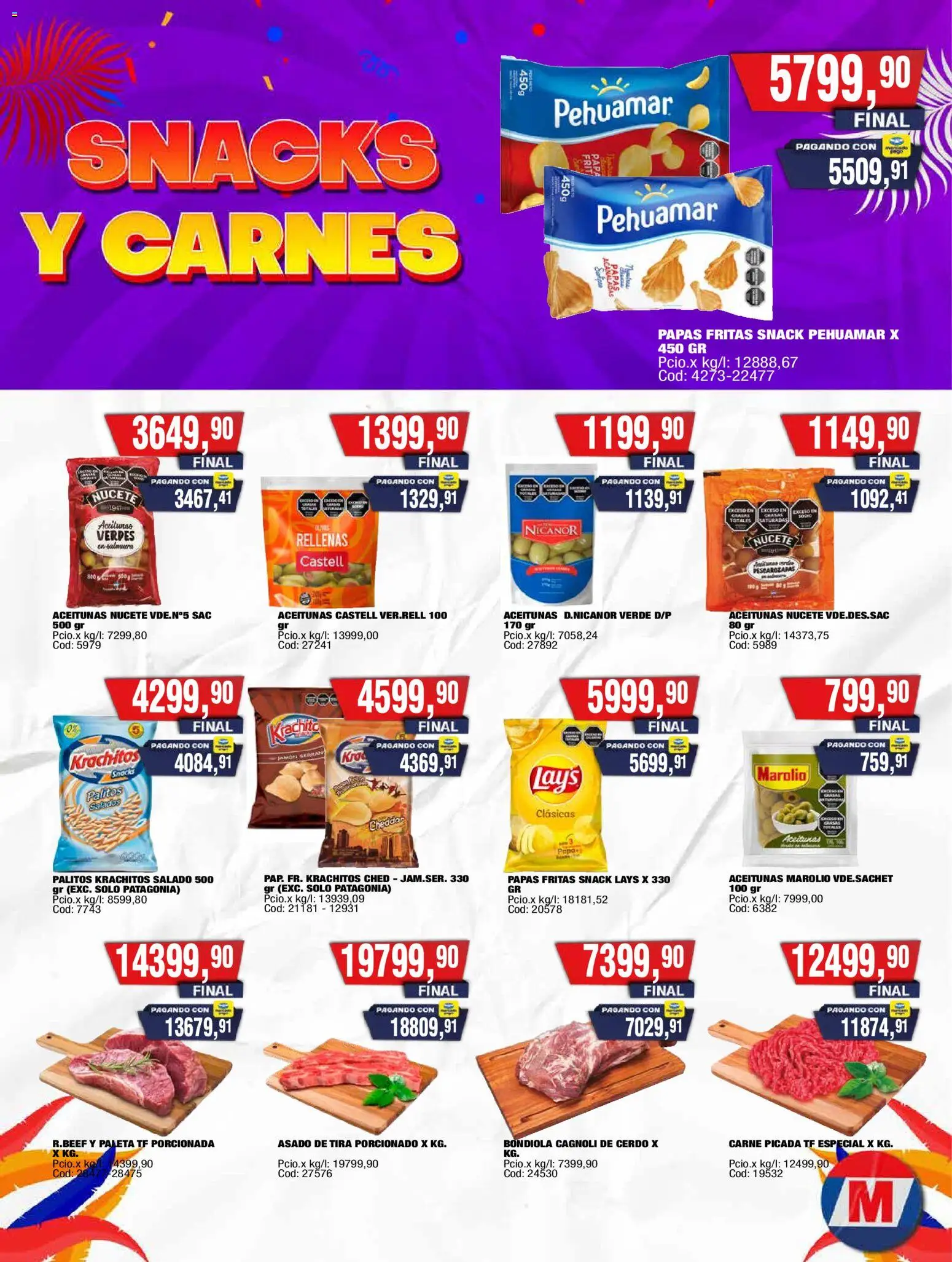 Maxiconsumo ofertas │ válido desde el 23.02.2026 | Página: 13 | Productos: Aceitunas, Paleta, Cerdo, Papas fritas