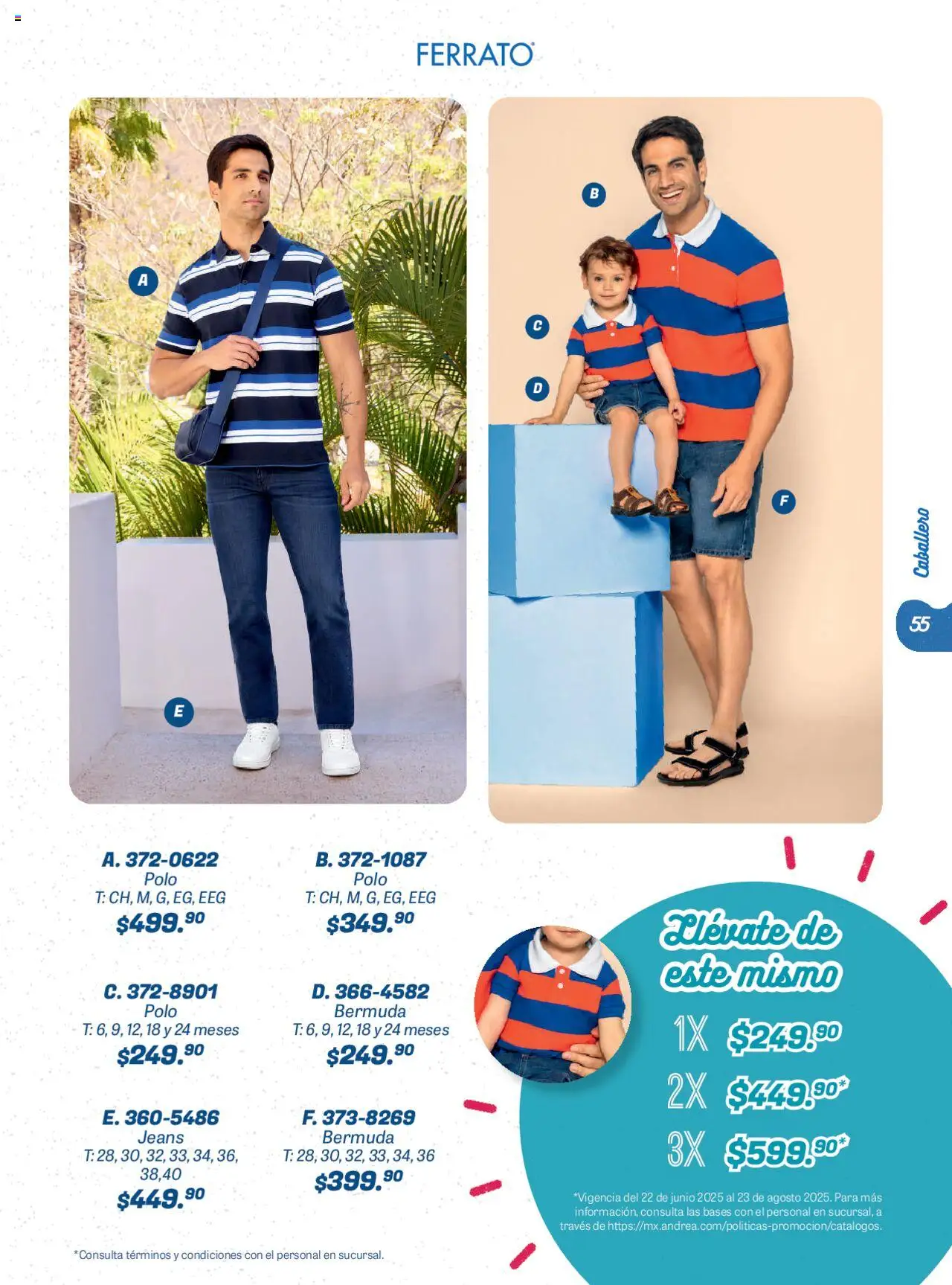 Nuevas ofertas de Andrea válidas en toda la República Mexicana desde el 22.06.2025. ¡Encuentra las mejores ofertas en Andrea catálogo Summer Time! | Página: 55 | Productos: Bermuda