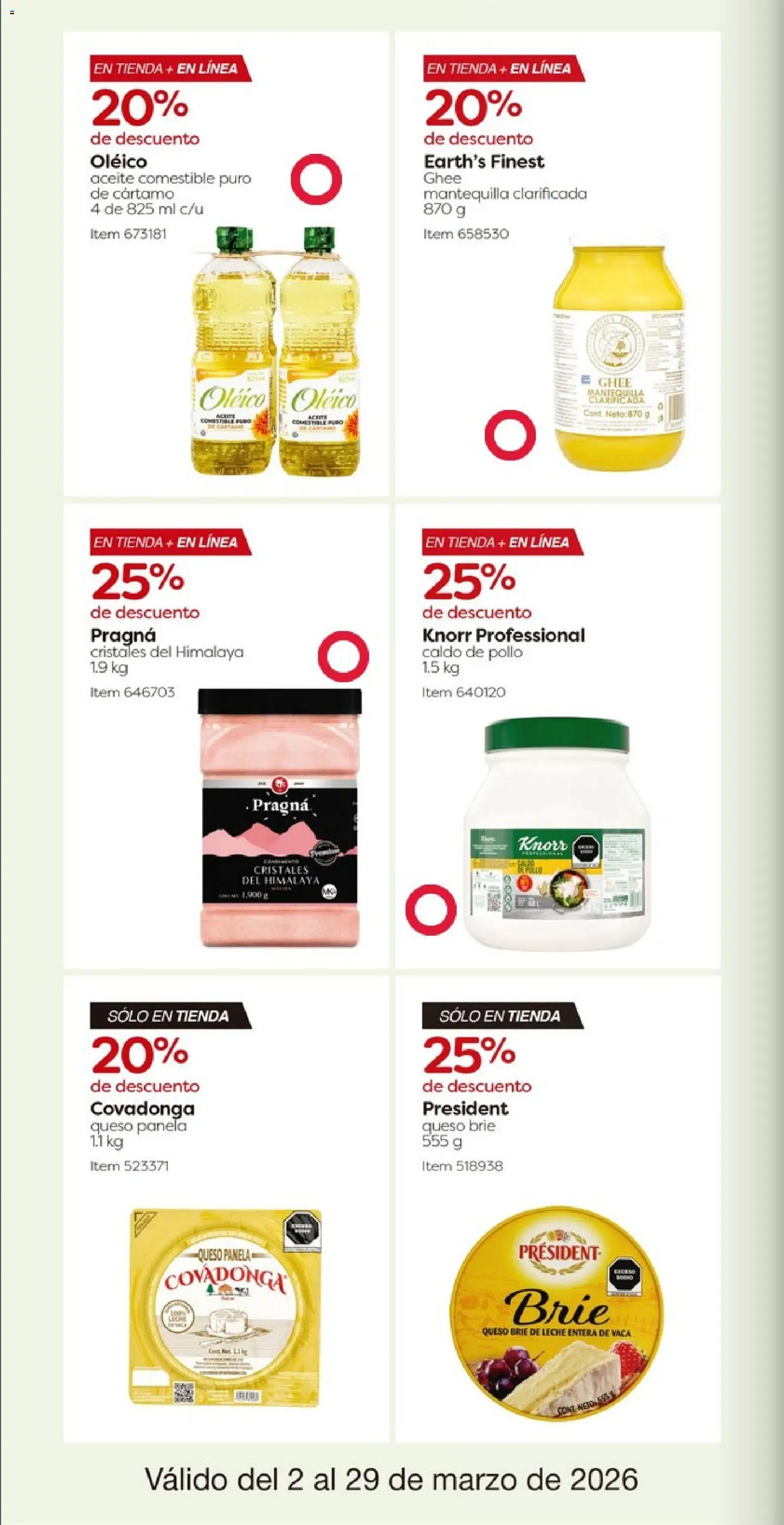 Nuevas ofertas de Costco válidas en toda la República Mexicana desde el 02.03.2026. ¡Encuentra las mejores ofertas en Costco catálogo! | Página: 28 | Productos: Pollo, Leche, Mantequilla, Queso