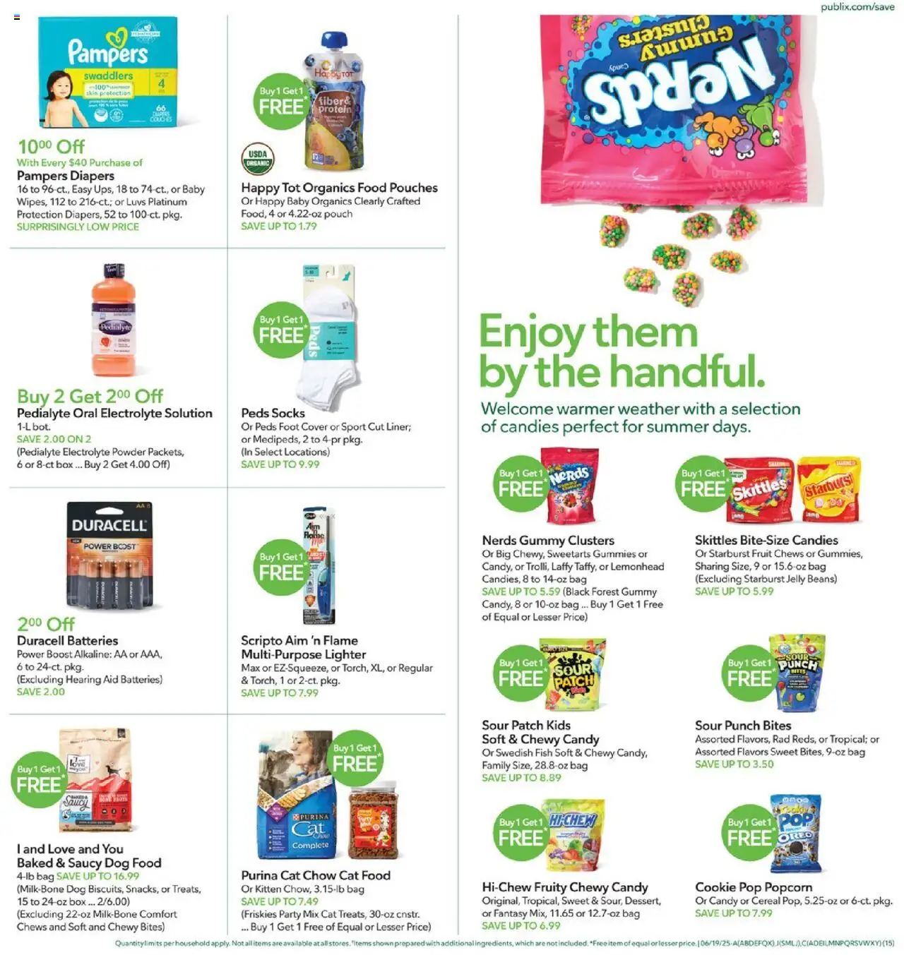 Publix Weekly Ad - valid from 18.06.2025 | Page: 15 | Products: Powder, Candies, Lighter, Bag