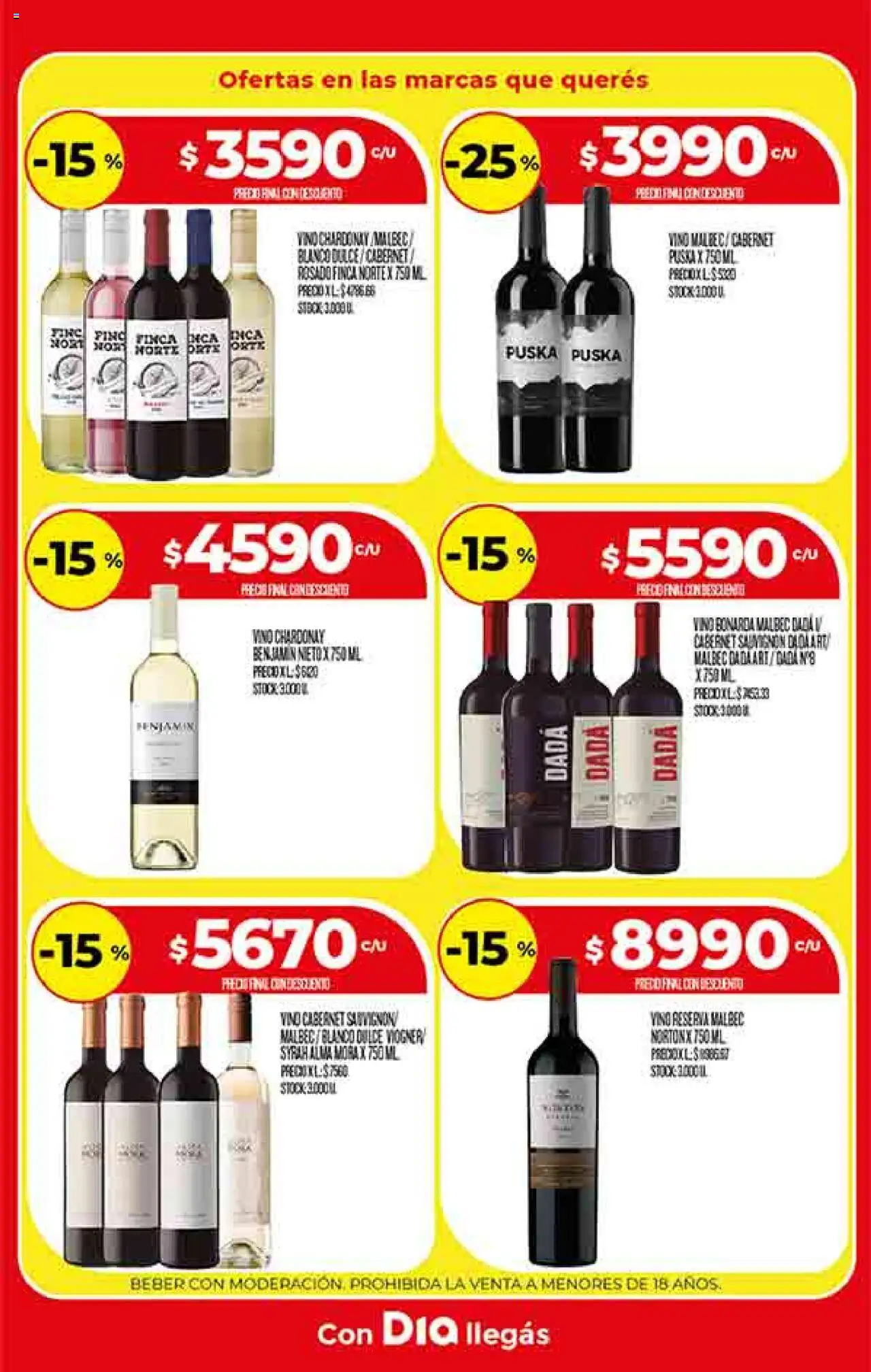 Supermercado DIA Ofertas │ válido desde el 20.08.2025 | Página: 18 | Productos: Vino