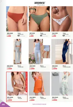 Vista previa de Andrea catálogo Outlet, nuevo folleto de la tienda, válido en México a partir del 02.11.2025 | Página: 242 | Productos: Pijama, Mouse, Ropa, Ropa interior
