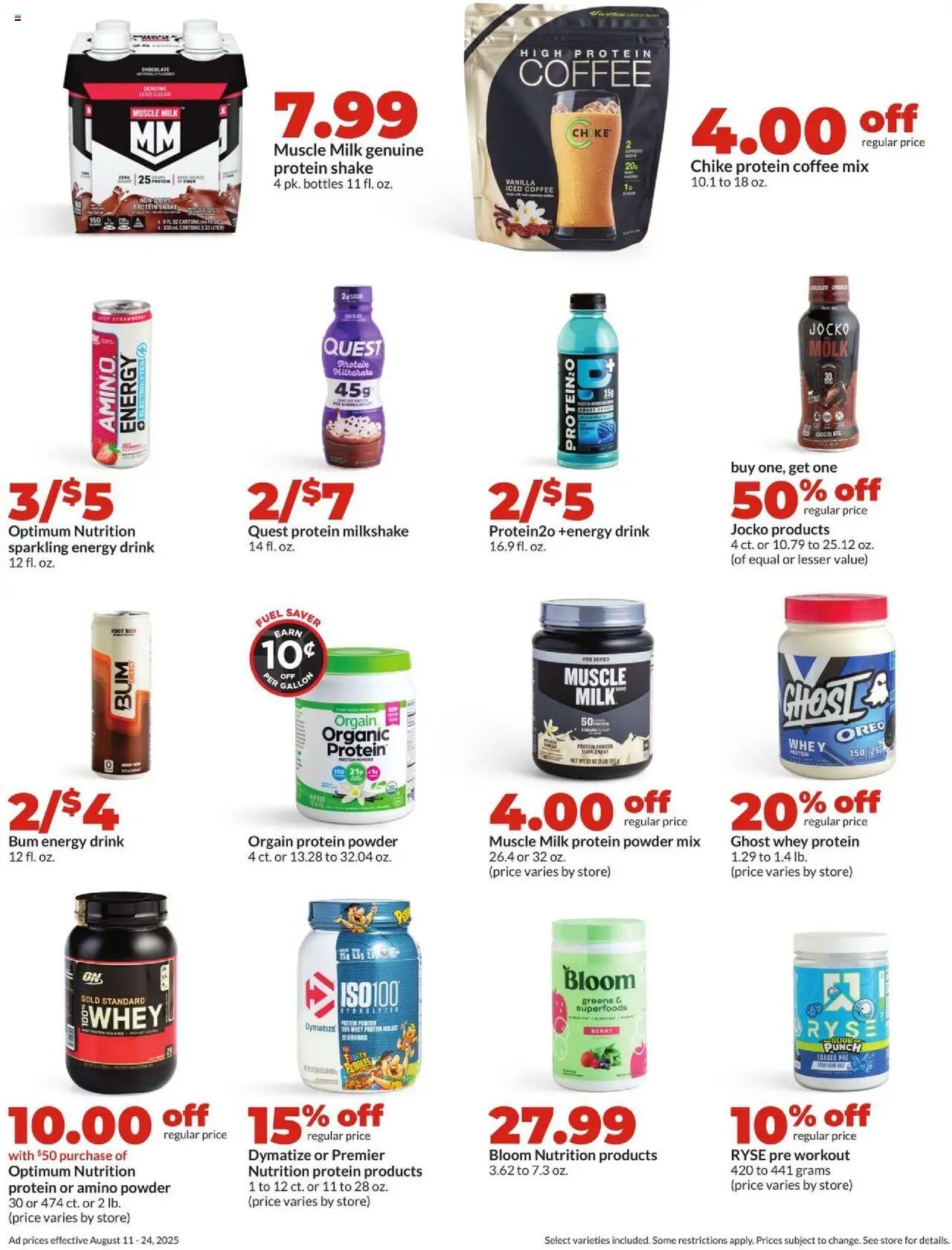 HyVee Weekly Ad - valid from 11.08.2025 | Page: 34 | Products: Powder, Milk, Coffee, Sugar