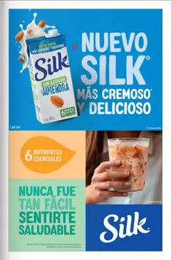 Vista previa de Silk SIN AZÚCAR ALMENDRA, Almond milk, sugar free, with 6 essential nutrients., nuevo folleto de la tienda, válido en México a partir del 03.10.2025 | Página: 89