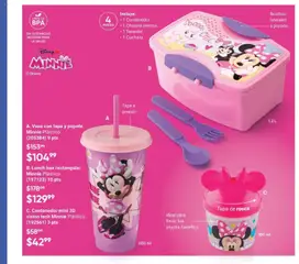 Vista previa de C. Contenedor mini 3D vision tech Minnie Plástico., Contenedor mini 3D vision tech Minnie Plástico. (192561) 3 pts, nuevo folleto de la tienda, válido en México a partir del 02.04.2026 | Página: 195