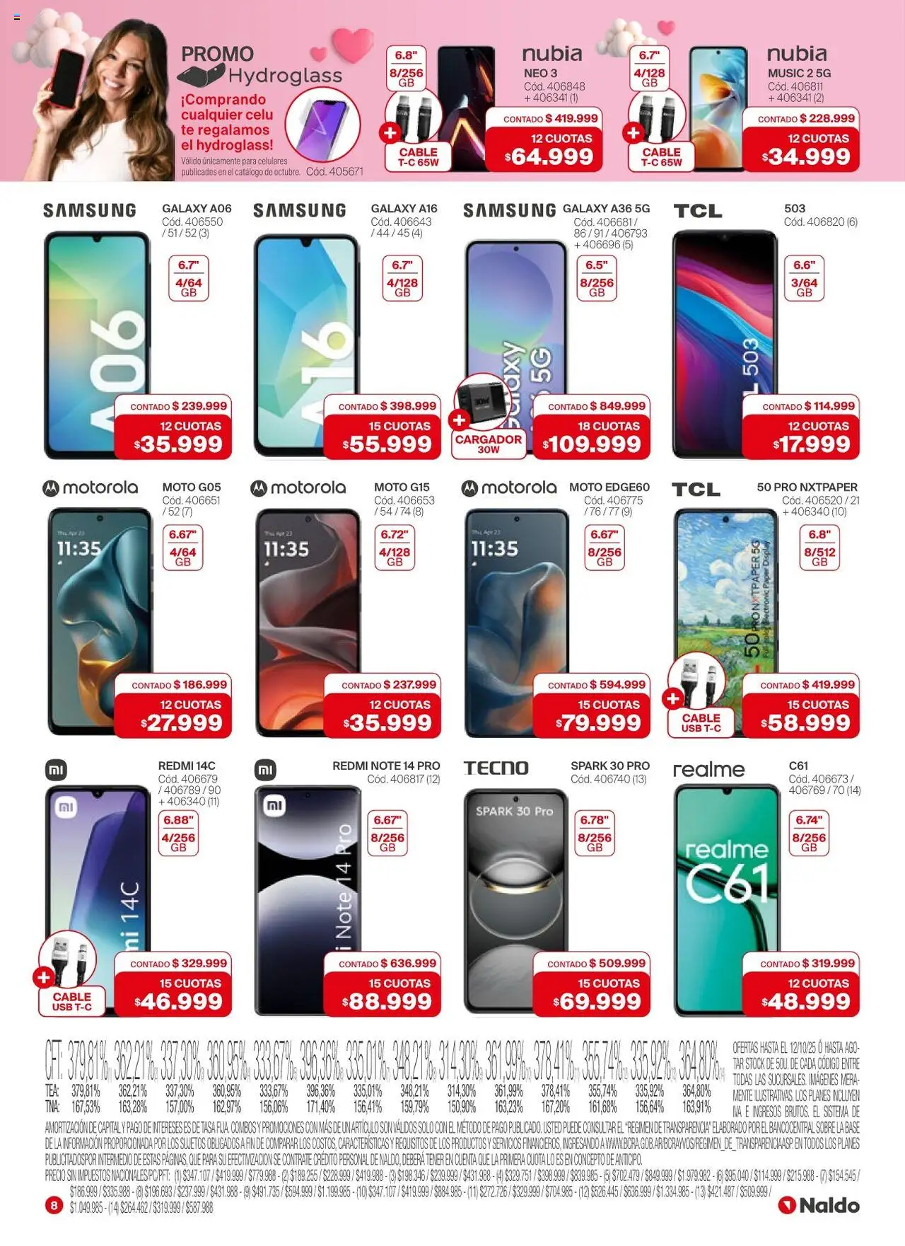 Naldo catálogo │ válido desde el 01.10.2025 | Página: 8 | Productos: Cable, Usb, Sobre, Cargador