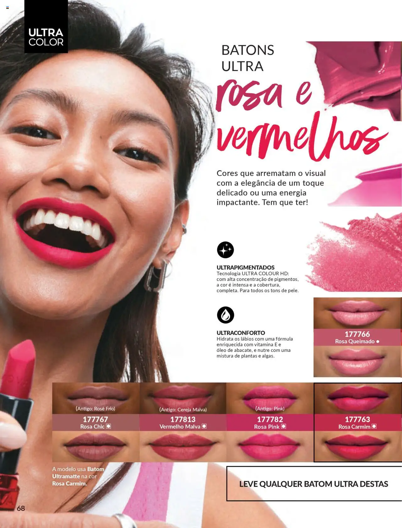 Avon Folheto - válido de 07.10.2025 | Página: 68 | Produtos: Cereja, Batom, Óleo