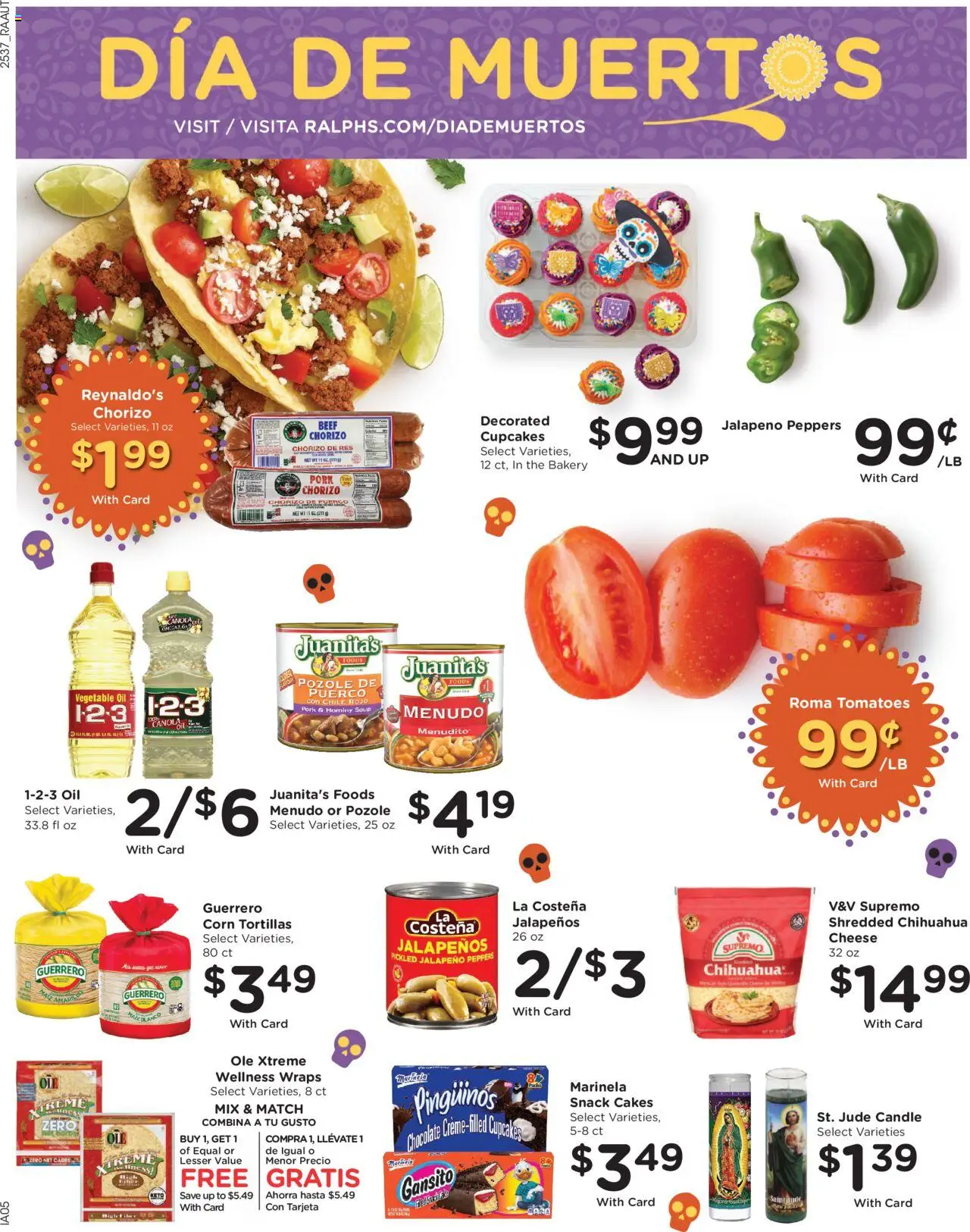 Ralphs Weekly Ad - valid from 15.10.2025 | Page: 15 | Products: Peppers, Jalapeno peppers, Tomatoes, Beef