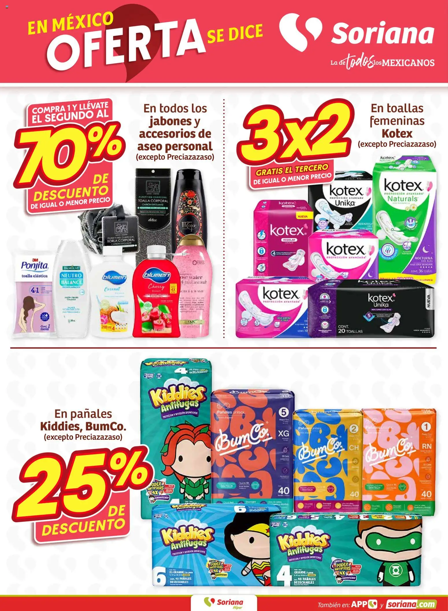 Nuevas ofertas de Soriana válidas en toda la República Mexicana desde el 05.03.2026. ¡Encuentra las mejores ofertas en Soriana Fin de Semana Híper: Ver, Tab, Chis, Camp, Yuc y Q. Roo! | Página: 6 | Productos: Agua, Cubrebocas, Desinfectante, Algodón