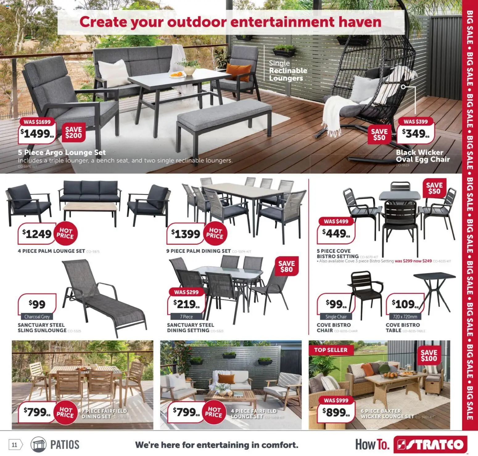 Stratco catalogue - valid from 06.03.2026 | Page: 11 | Products: Table, Chair, Bench