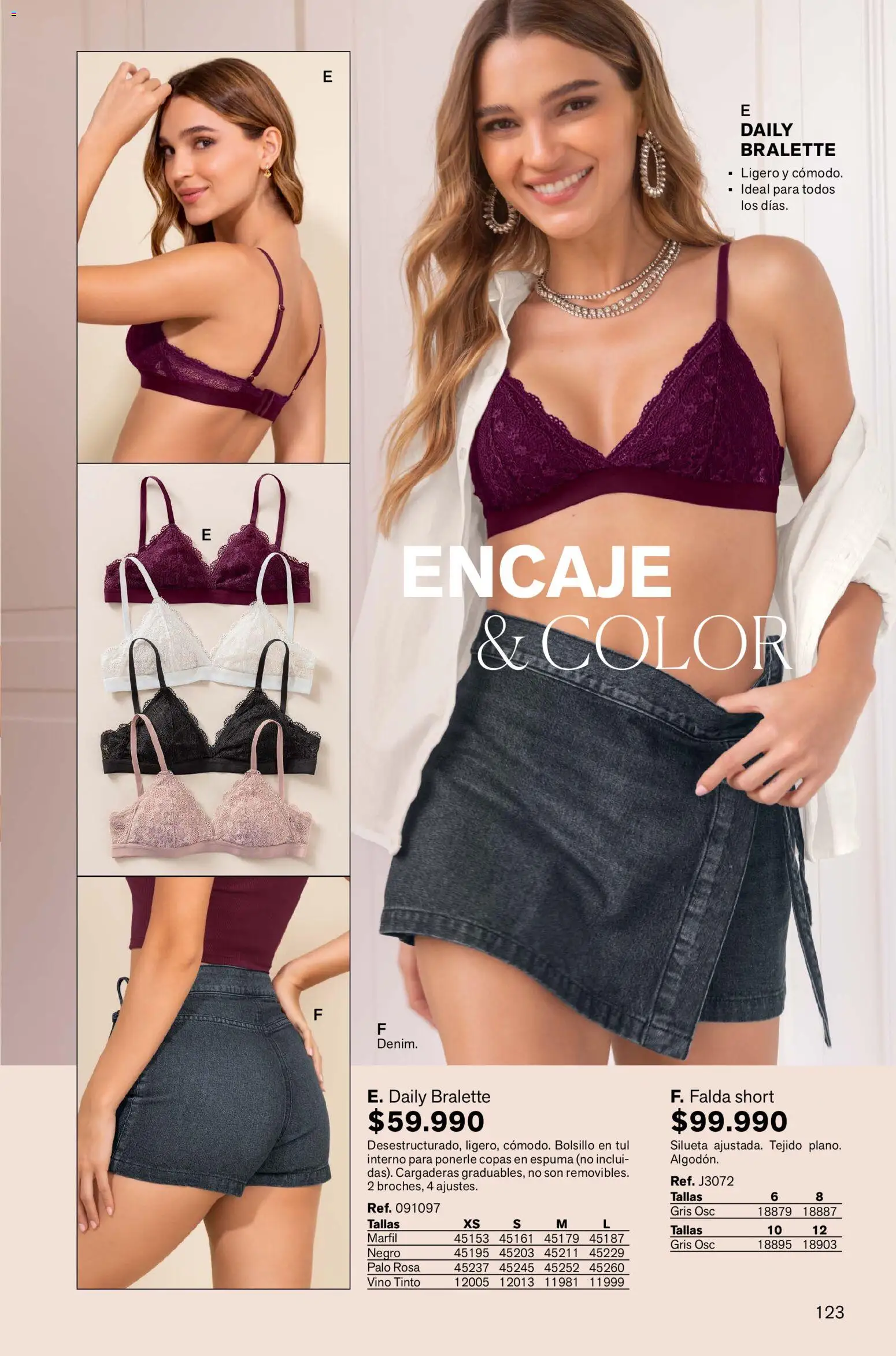 Leonisa revista - valida desde el 02.01.2026 | Página: 123 | Productos: Espuma, Falda, Short, Vino