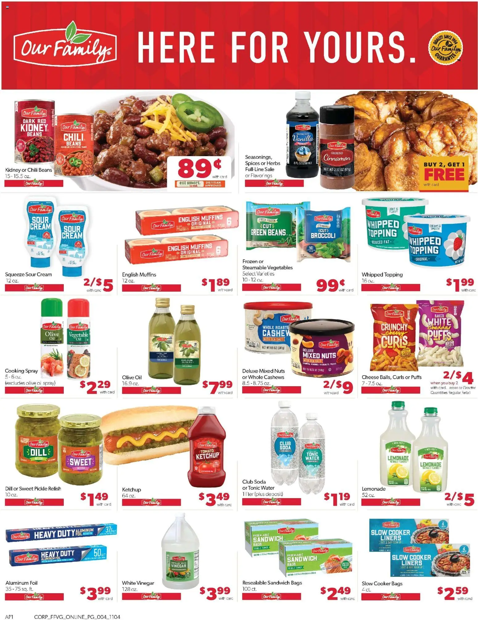 Family Fare Weekly Ad - valid from 09.11.2025 | Page: 10 | Products: Vinegar, Ketchup, Water, Dill