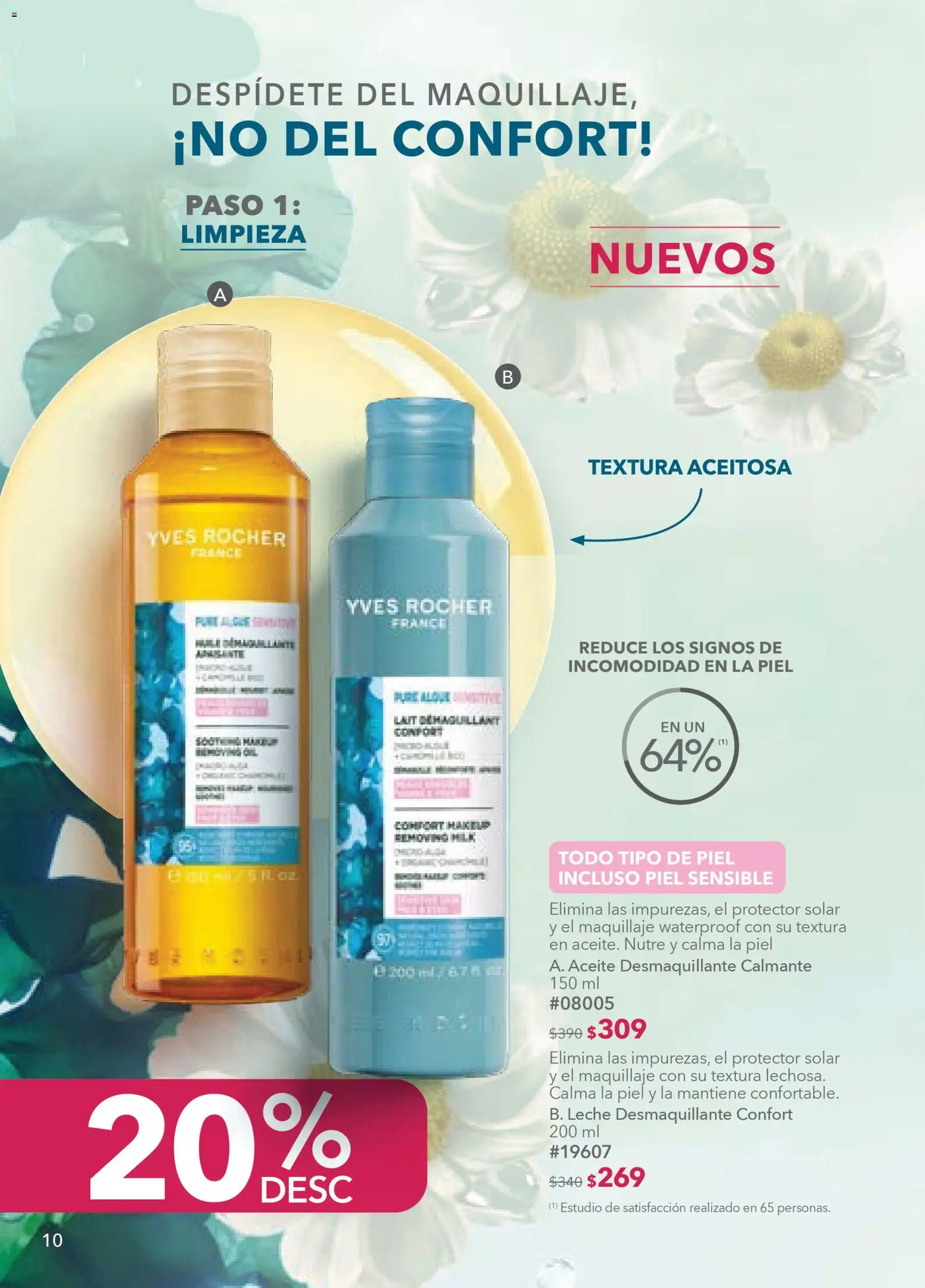 Nuevas ofertas de Yves Rocher válidas en toda la República Mexicana desde el 03.03.2026. ¡Encuentra las mejores ofertas en Yves Rocher campaña 4 2026! | Página: 10 | Productos: Leche desmaquillante, Leche, Maquillaje, Protector solar