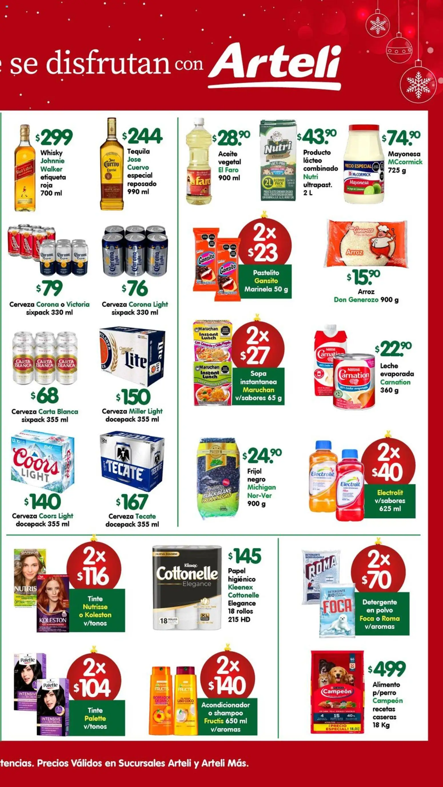 Nuevas ofertas de Arteli válidas en toda la República Mexicana desde el 27.12.2025. ¡Encuentra las mejores ofertas en Arteli folleto! | Página: 2 | Productos: Sopa, Aceite, Arroz, Acondicionador